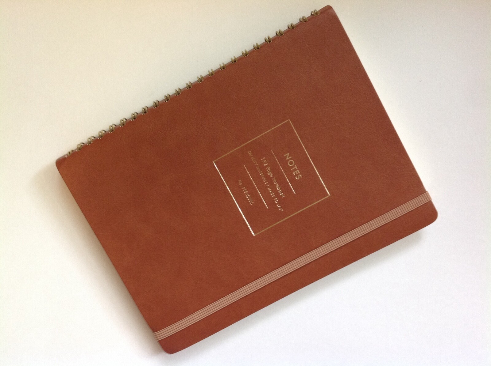 New Fringe Notesmark Cognac Brown 192 Lined Pages Luxury 8 x 6 Inch Notebook