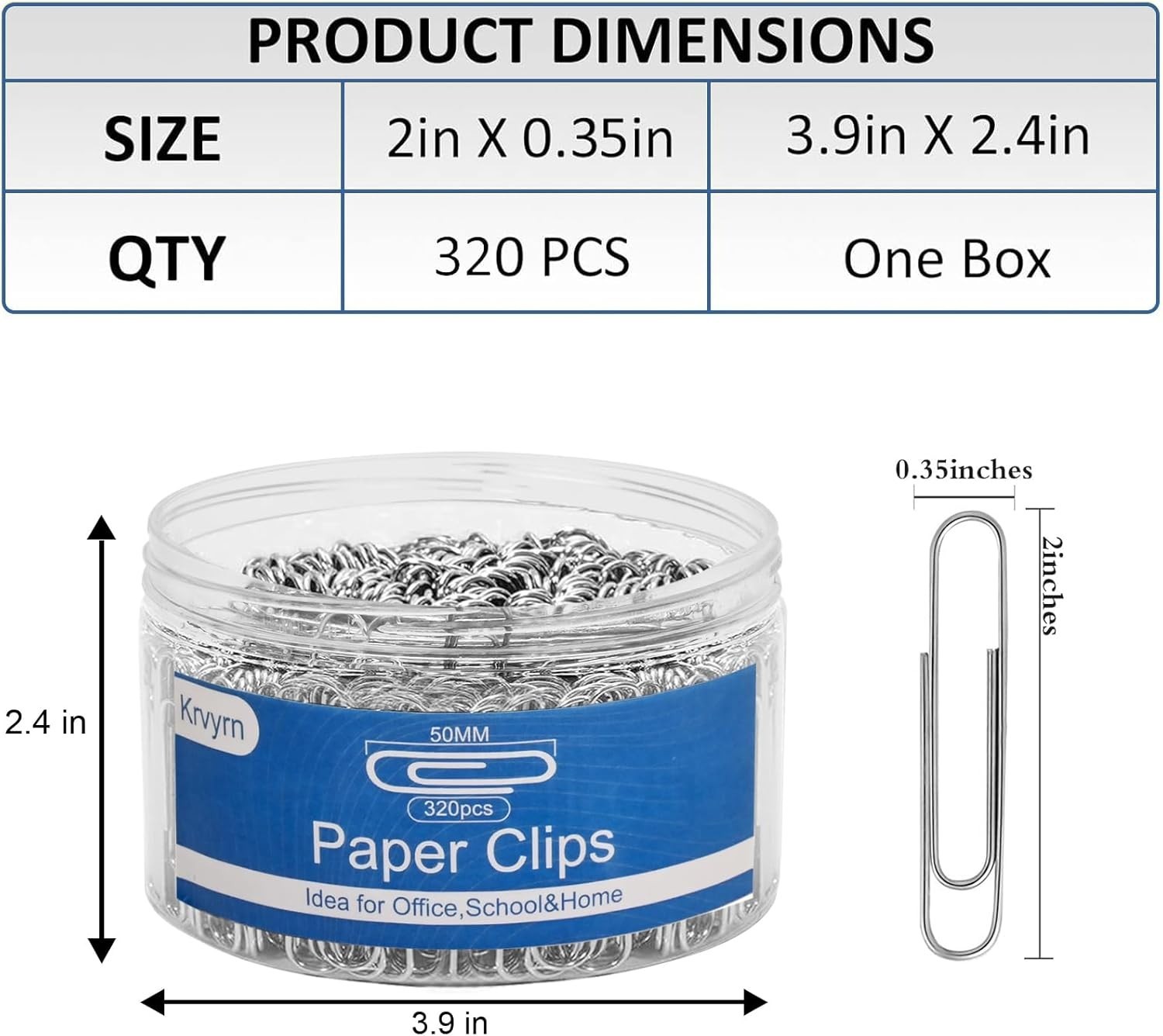 Jumbo Paper Clips,Large PaperClips,320 Pcs Paperclip,Extra Large Paper Clips …