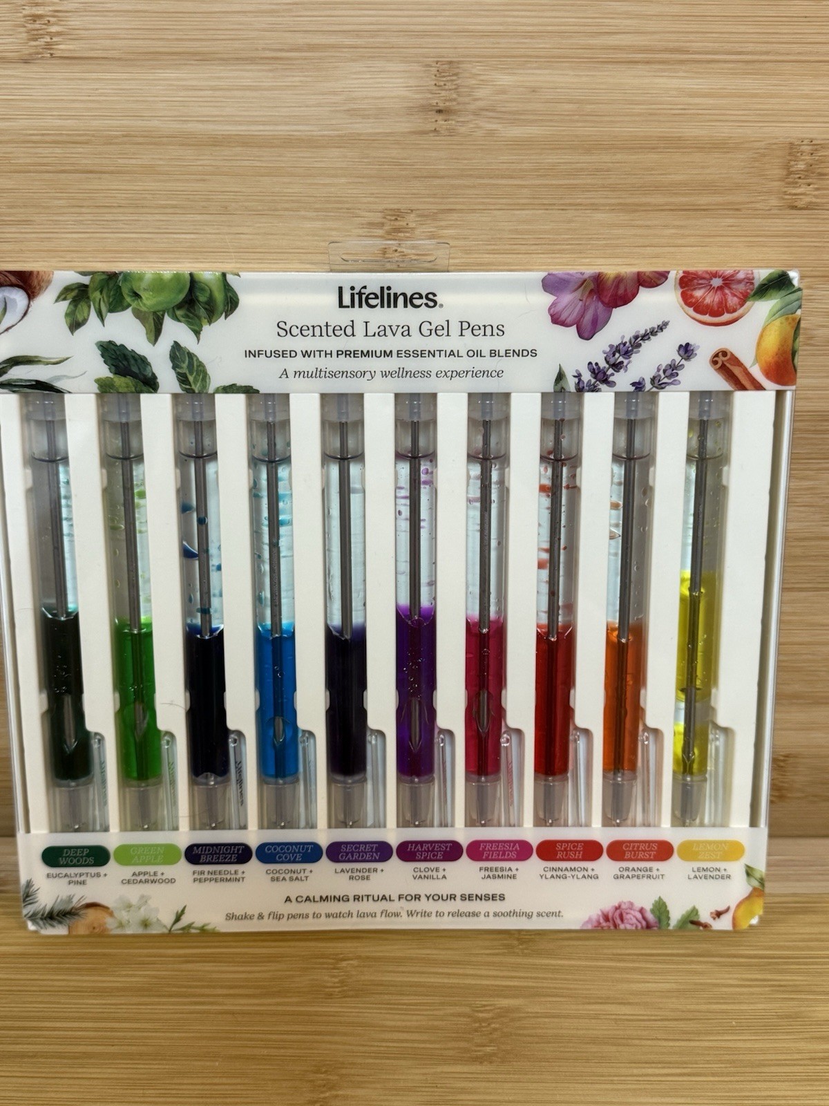 Lifelines Scented Lava Gel Pen 1 Count (Pack of 10),Multicolor 10 Pack NEW IN BO