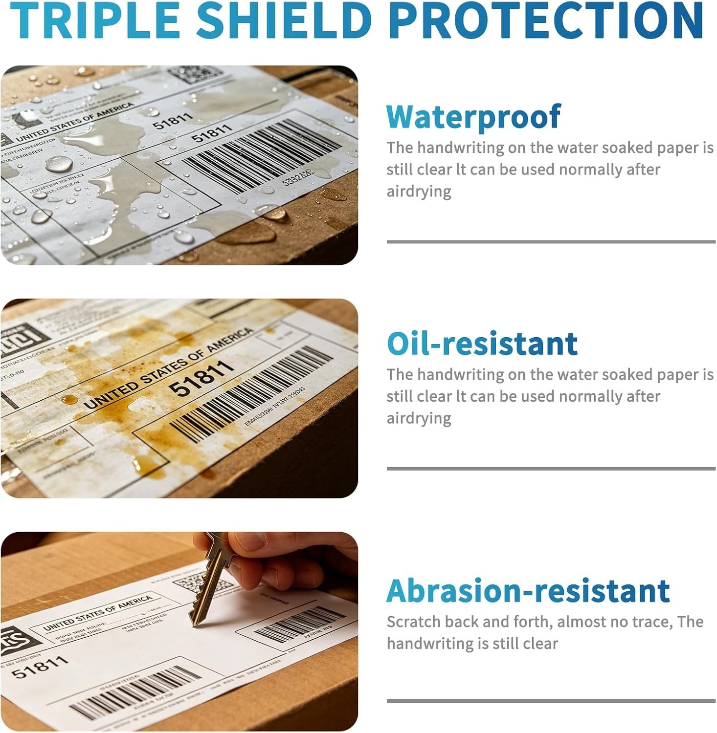 100 Perforated 4×6 Shipping Labels – High-Adhesive Thermal Printer Compatible