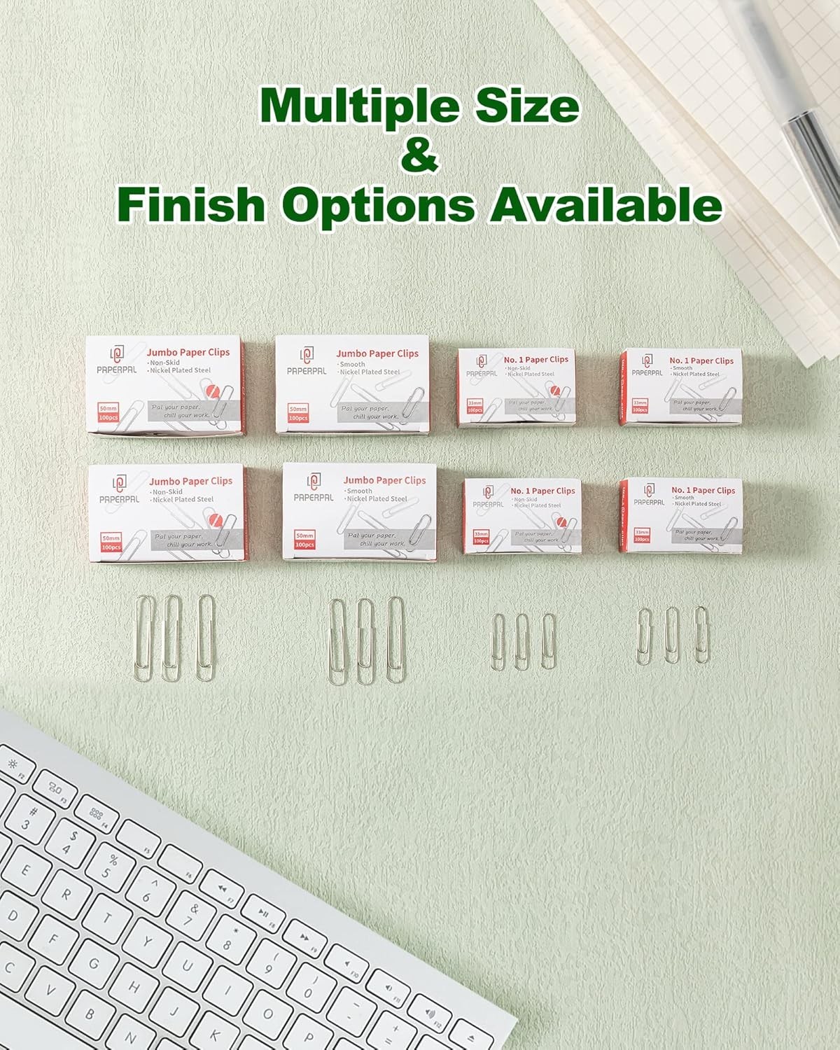 Smooth Silver Paper Clips – 2000 Count for Classroom, Office & Creative Use