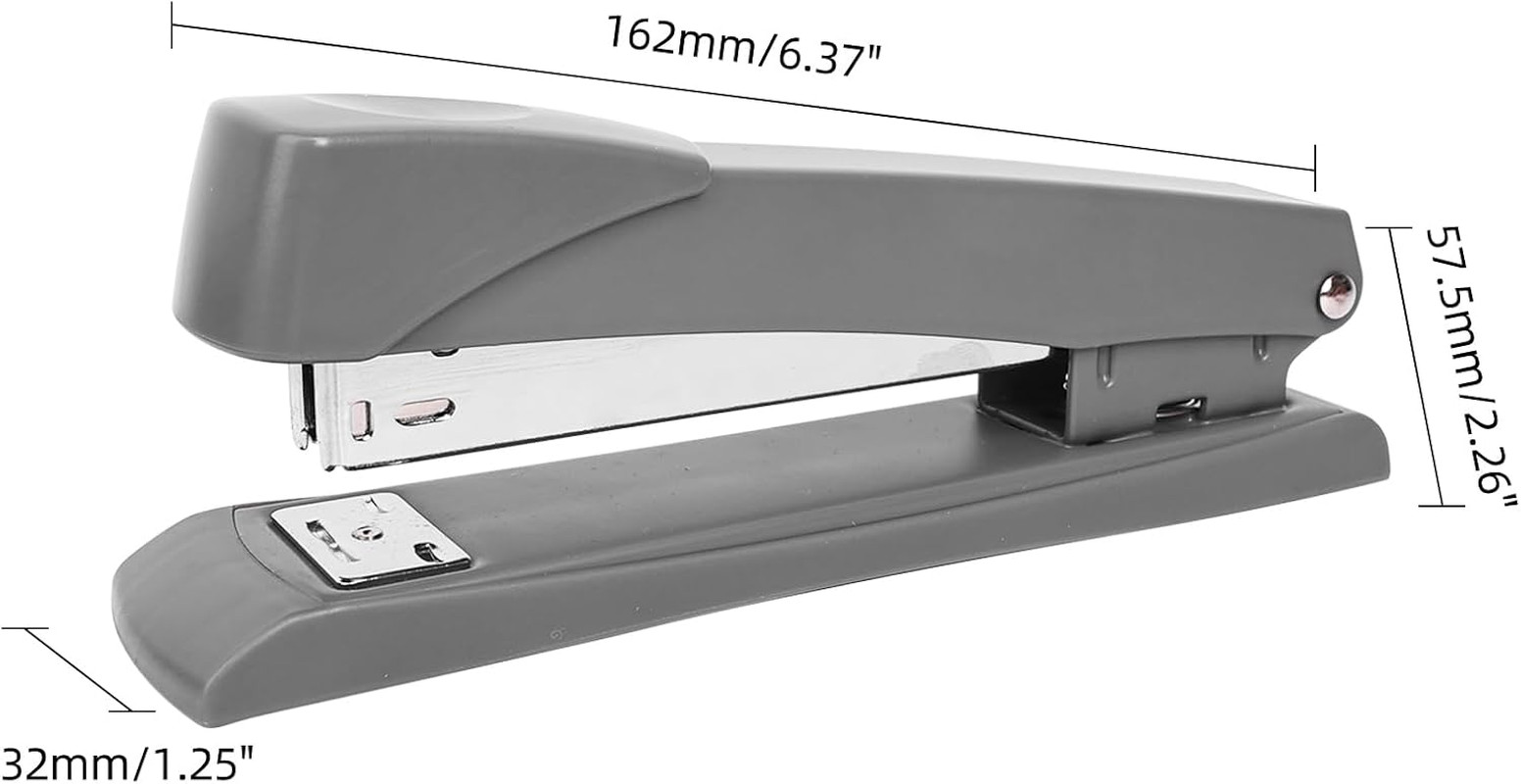 Clipco Stapler with 2000 Staples Full Desk Size Multi Color Red Gray Blue (Pack