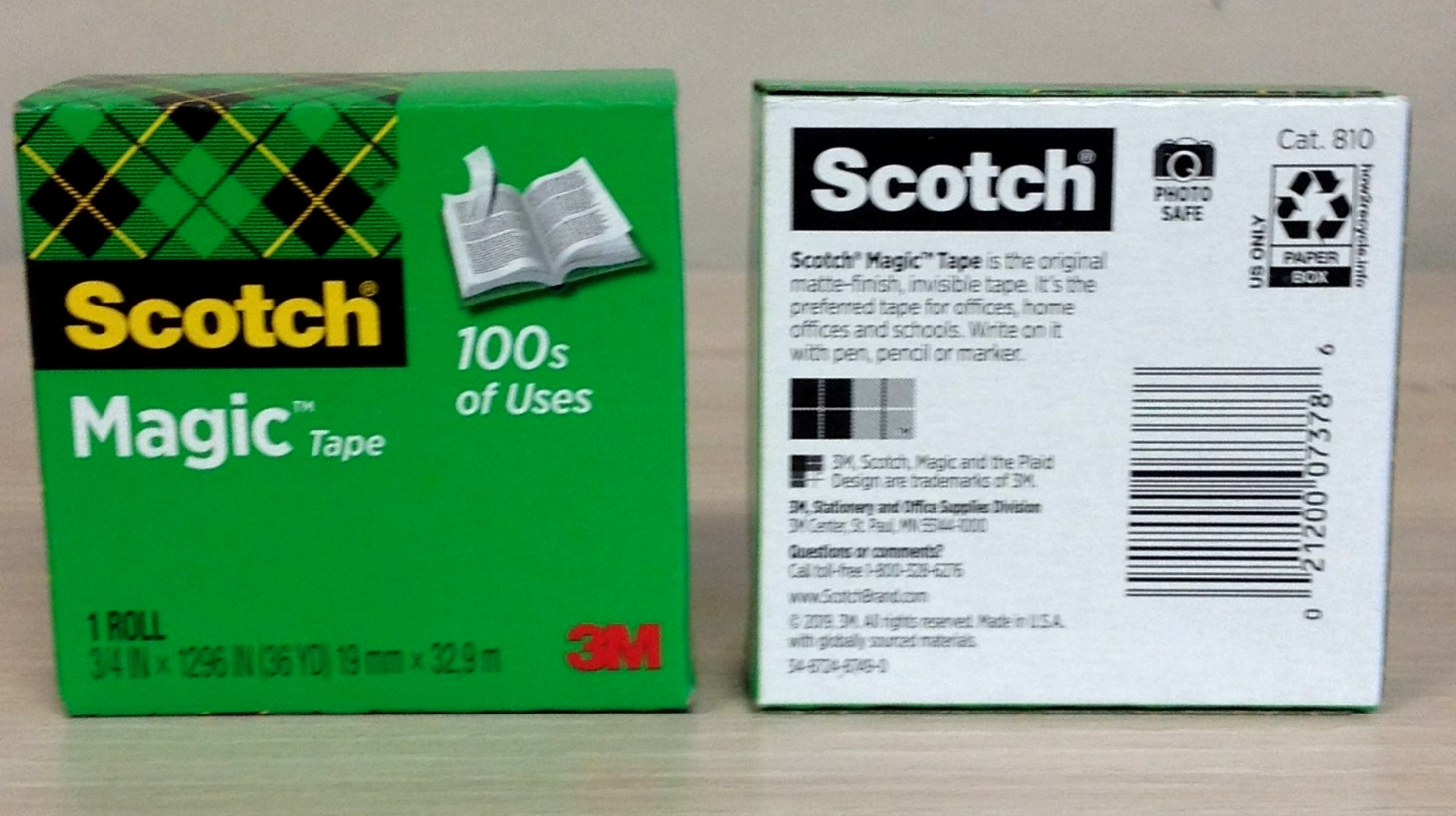 Lot of 6 Scotch Magic Tape Refills 3/4″ x 1296 1″ Core Clear Invisible MMM81034