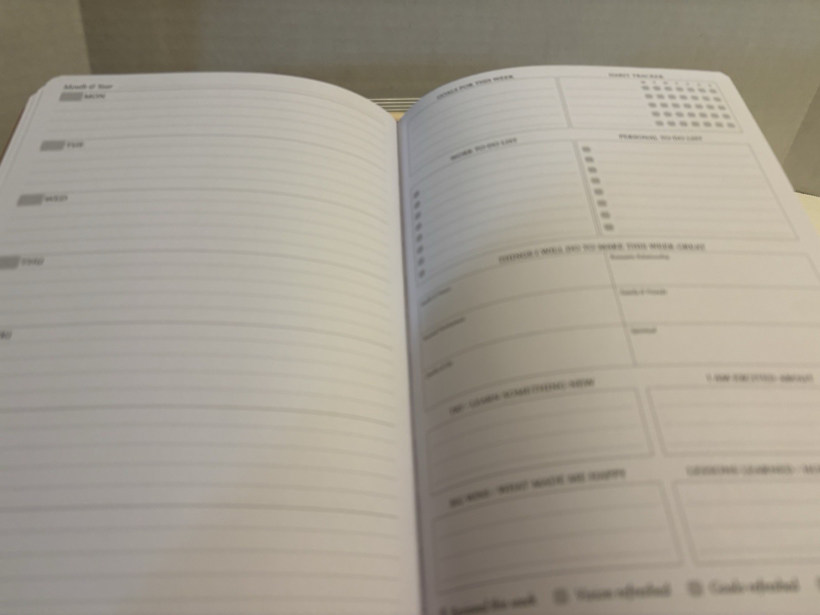 Rose Gold Legend Pro Planner Undated W/ Wkly, Month, Habit Tracker To Do List