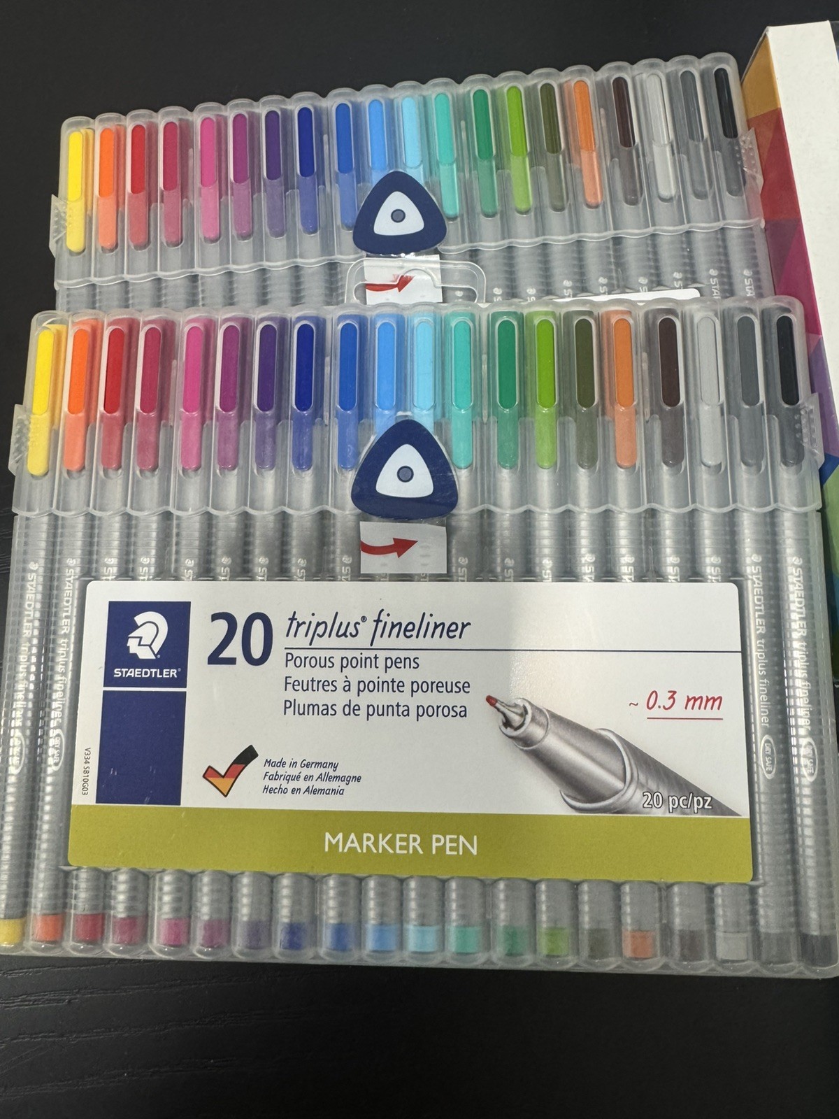 Staedtler Triplus Fineliner Pens | 0.3mm | Box of 60 40 20 See Description