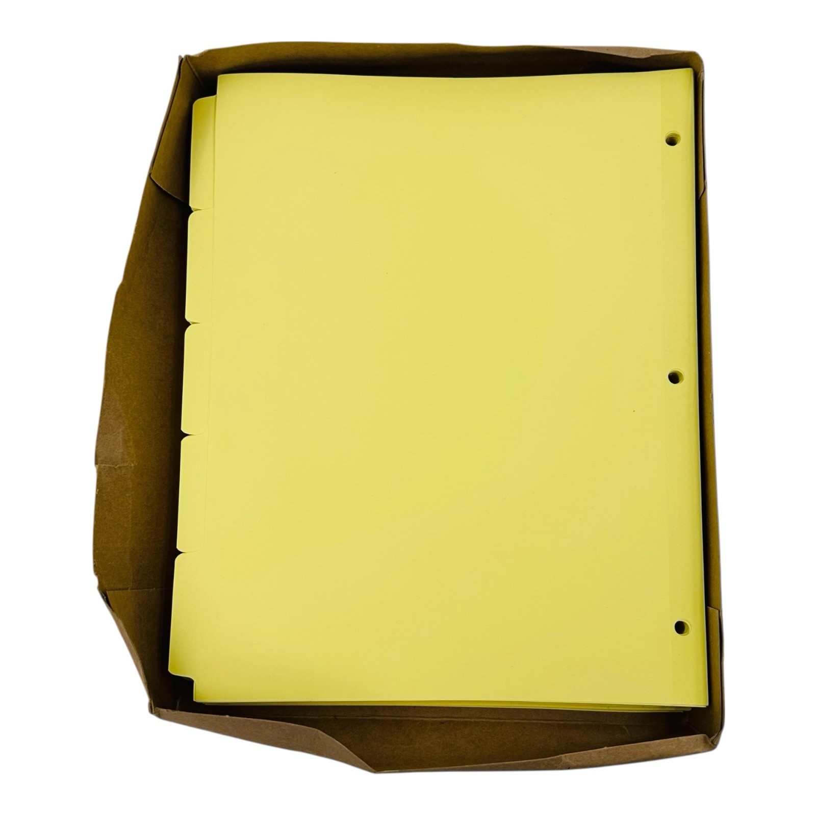 36 Sets Avery 3 Ring Binder Plain Tab Write & Erase Dividers 5 Tabs Buff