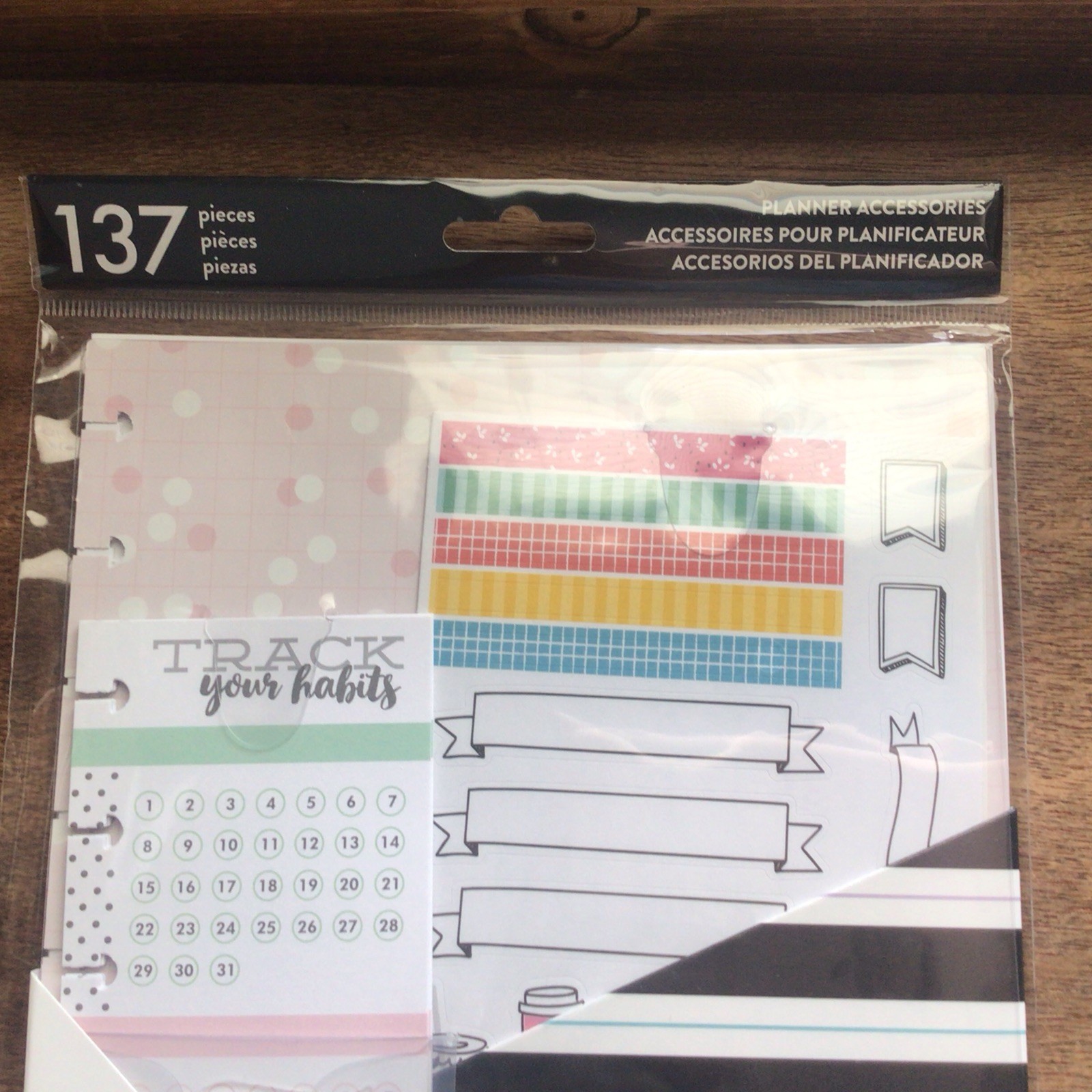 The 137 Pieces/ Happy Planner Accessories Pack – Habit Tracking/New