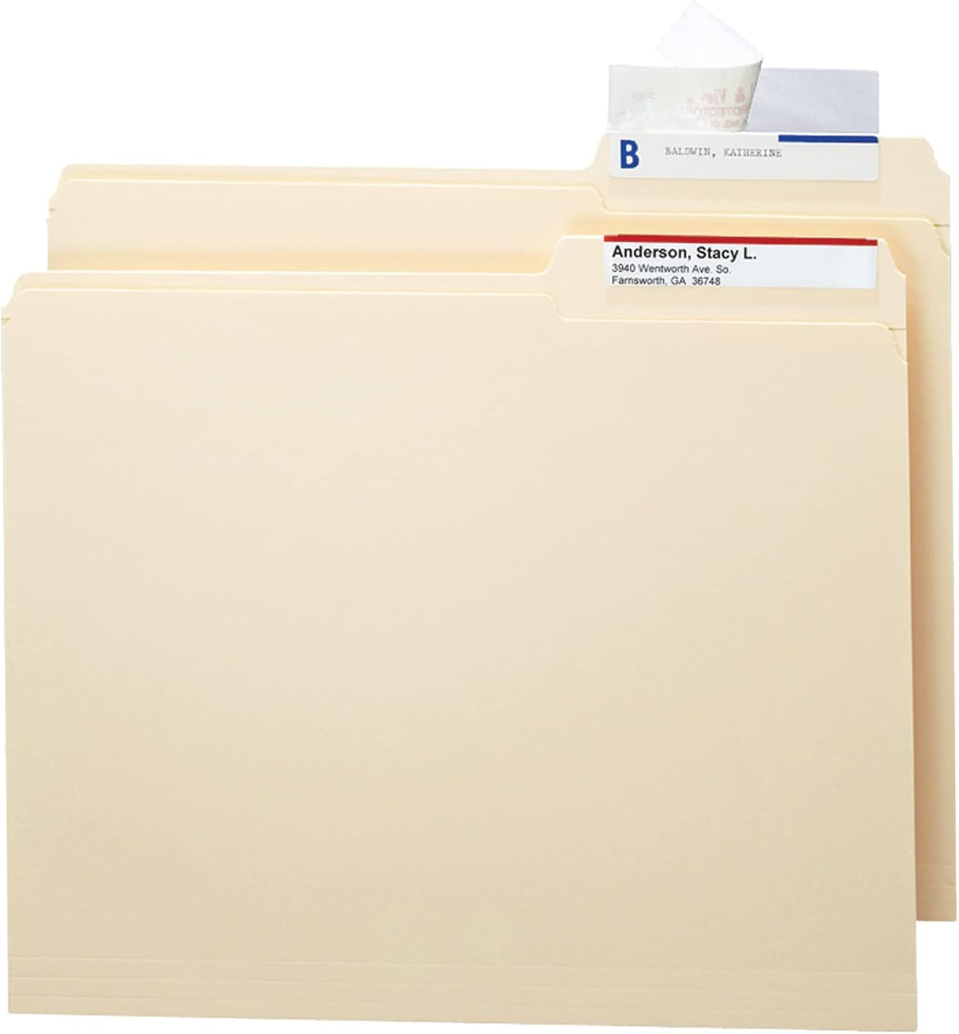 Seal and View® Clear Label Protector, Size 3-1/2×1-11/16-Inches Before Folding,