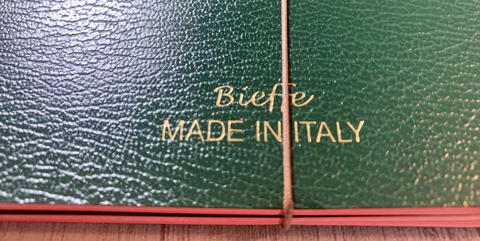 Bieffe Handmade Journal Notebook Made in ITALY 3 Pk Green Leather Birthday Gift