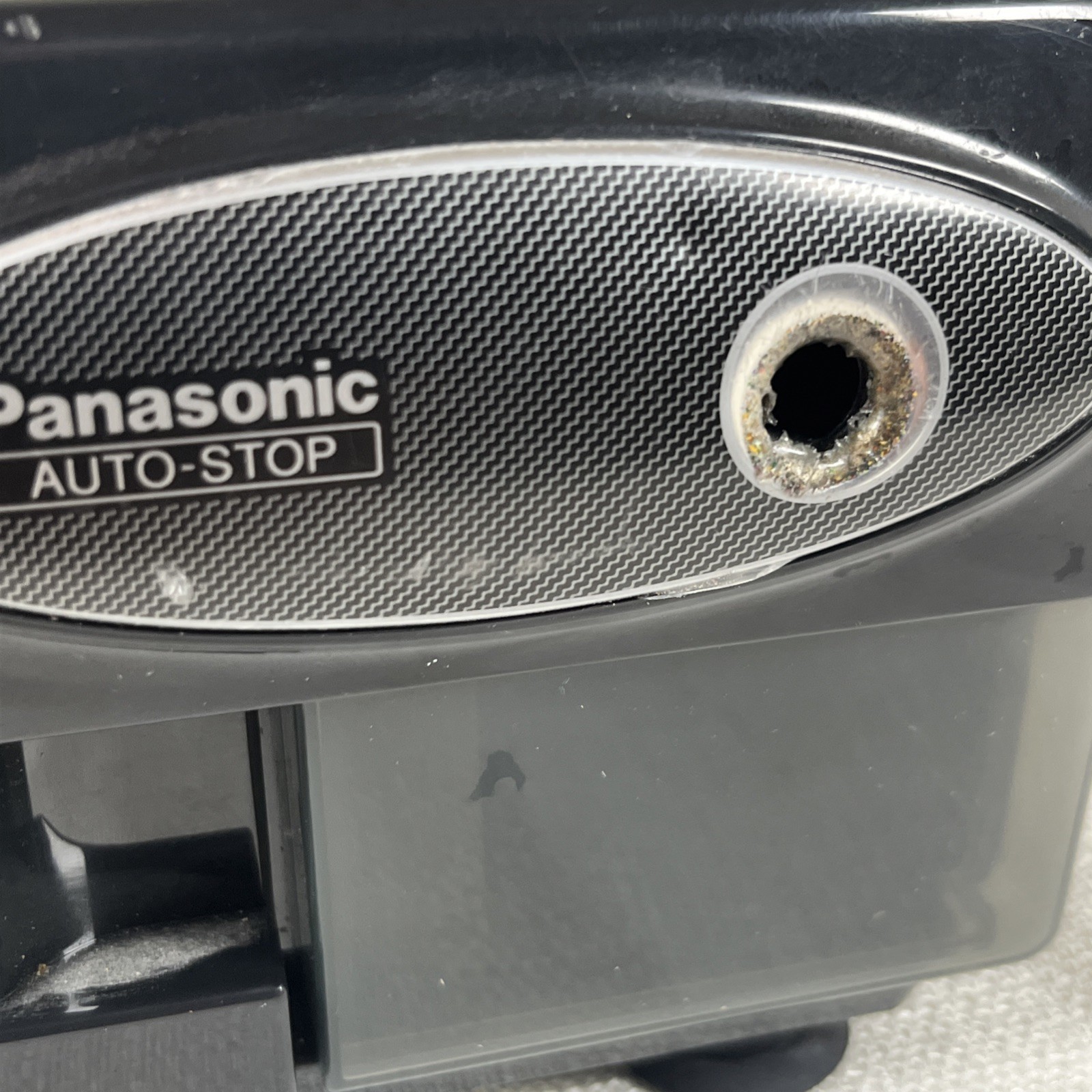 Panasonic KP-310 Auto-Stop Electric Pencil Sharpener Black Tested Works Well