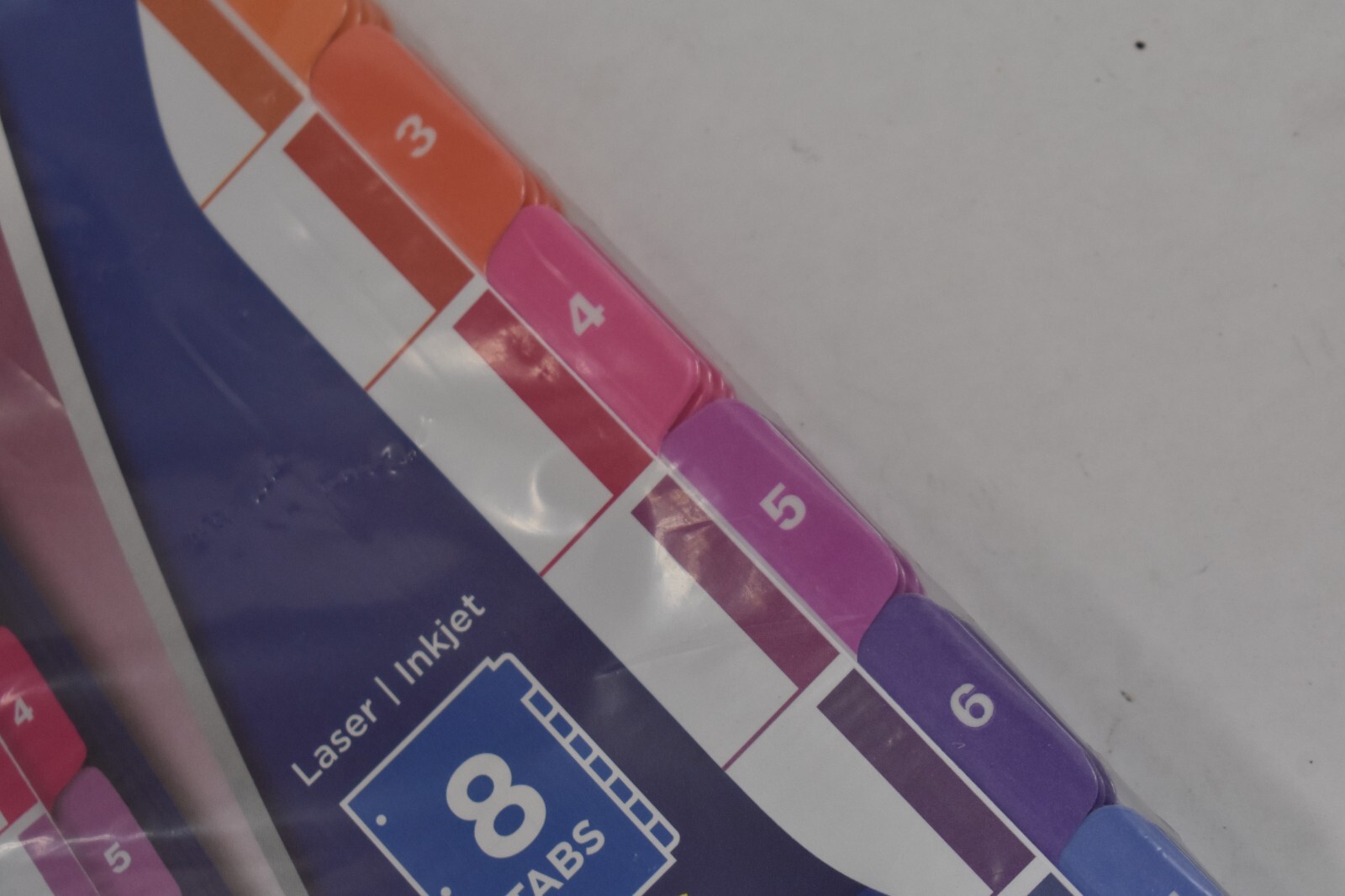 Lot of 3 Avery Ready Index Table Of Contents Reference Divider 8 Tab 6 Set 11186