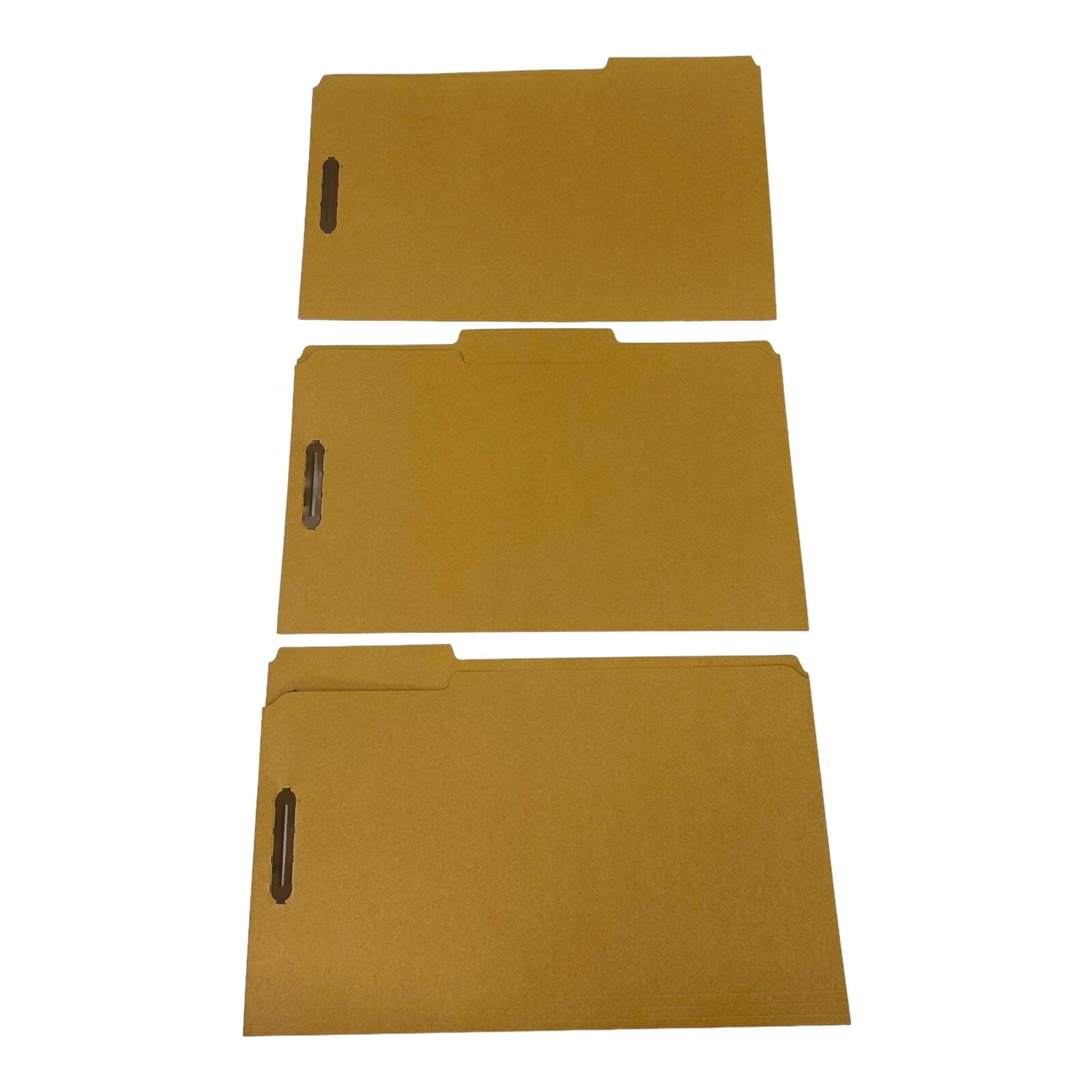 50 Folders Pendaflex Legal Fastener Folders Kraft 1/3 Cut Tab 2 Fasteners