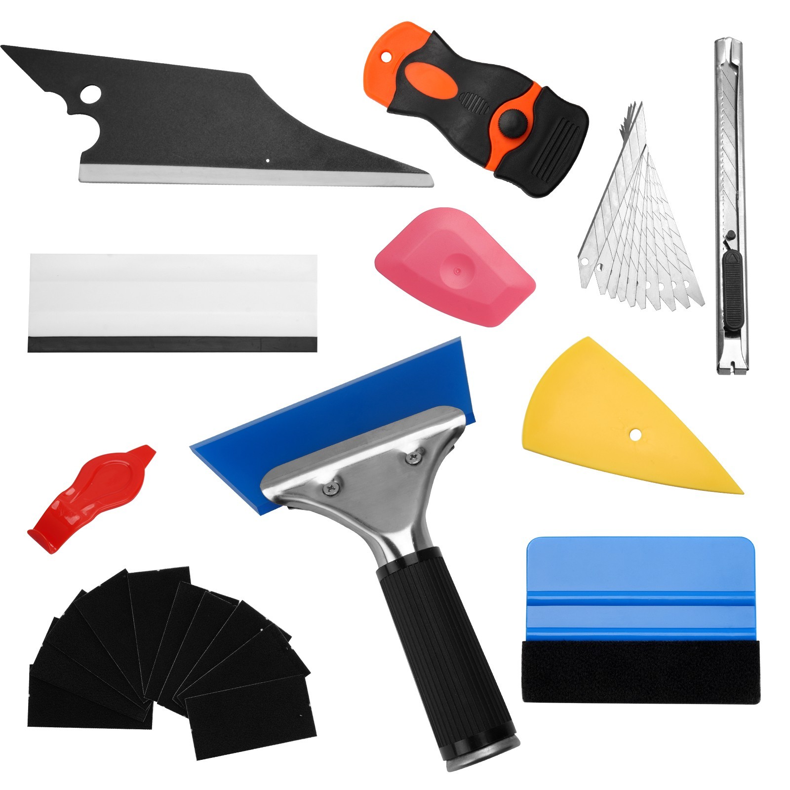 29Pc Window Tint Tool Kit Professional Squeegee Cutter Set Car Vinyl Wrap Glass