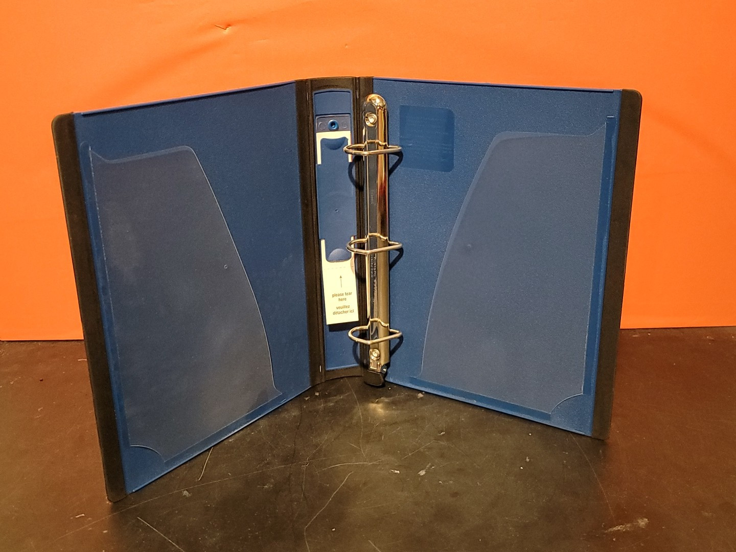 Navy Blue Staples 1 inch 3 Ring 275 Sheet Capacity Better Mini Binder ~ New