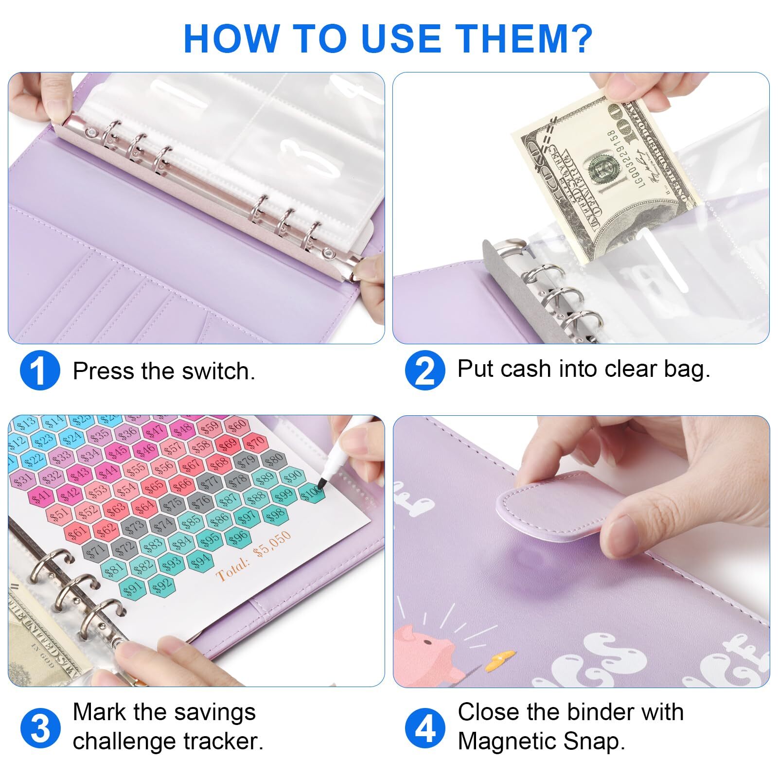 100 Envelopes Money Saving Challenge Money Saving Binder Savings Challenges B…