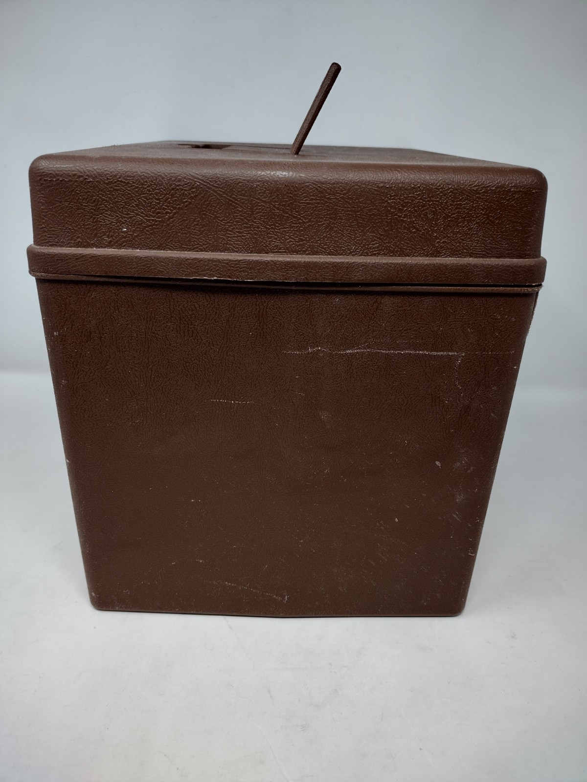 Vintage 1970’s Sterling Letter File Storage Box Handle Large Brown 294 Retro