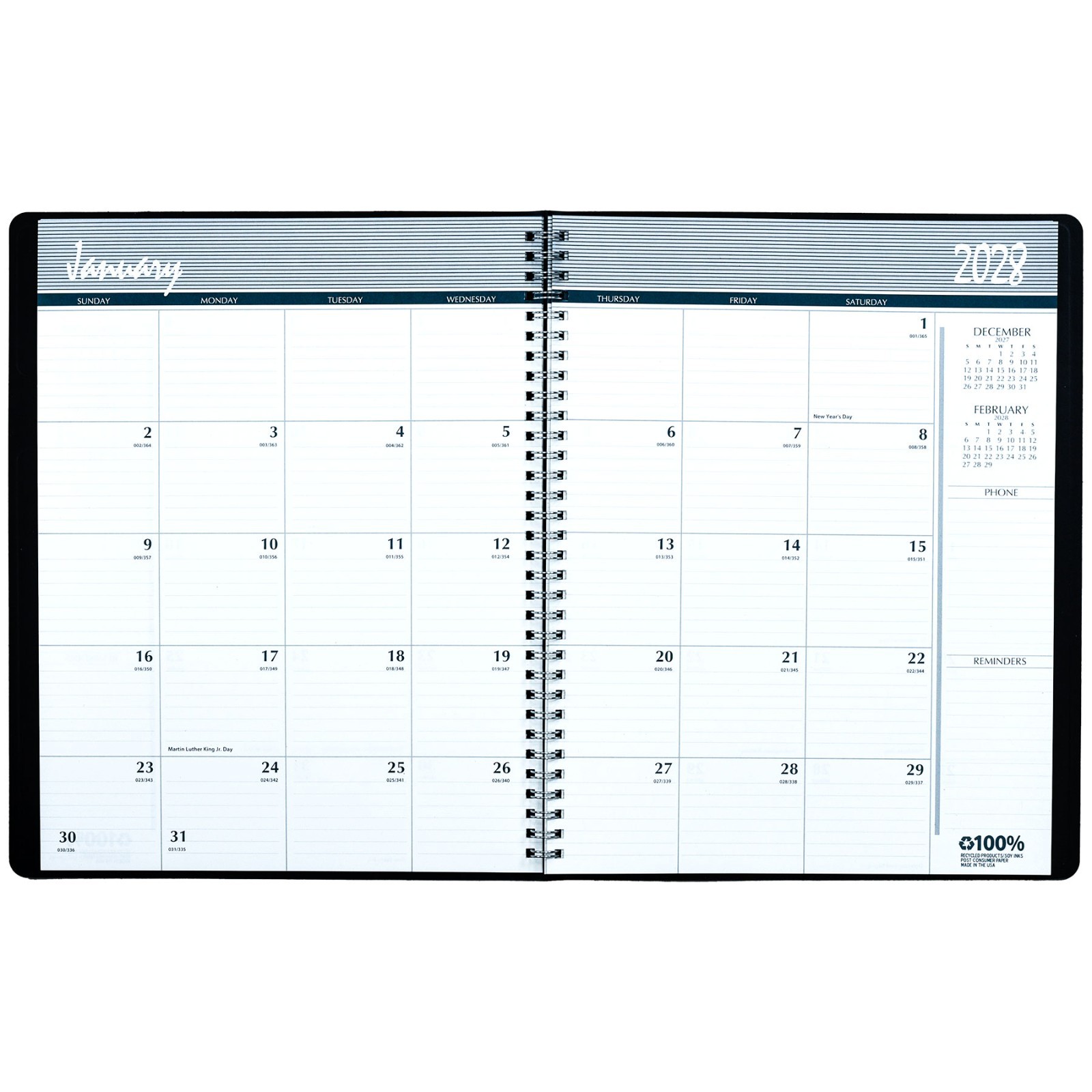 2026 & 2027 House of Doolittle 2620-02 HOD262002 2-Year Monthly Planner, 8.5×11″
