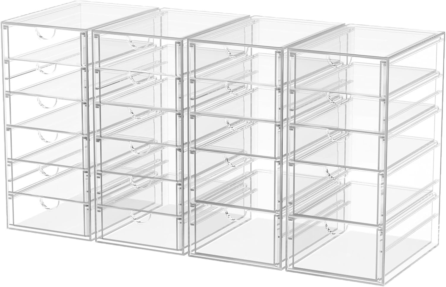 Desk Organizers and Accessories with 22 Drawers, 4 Pack Office Desktop Drawers,