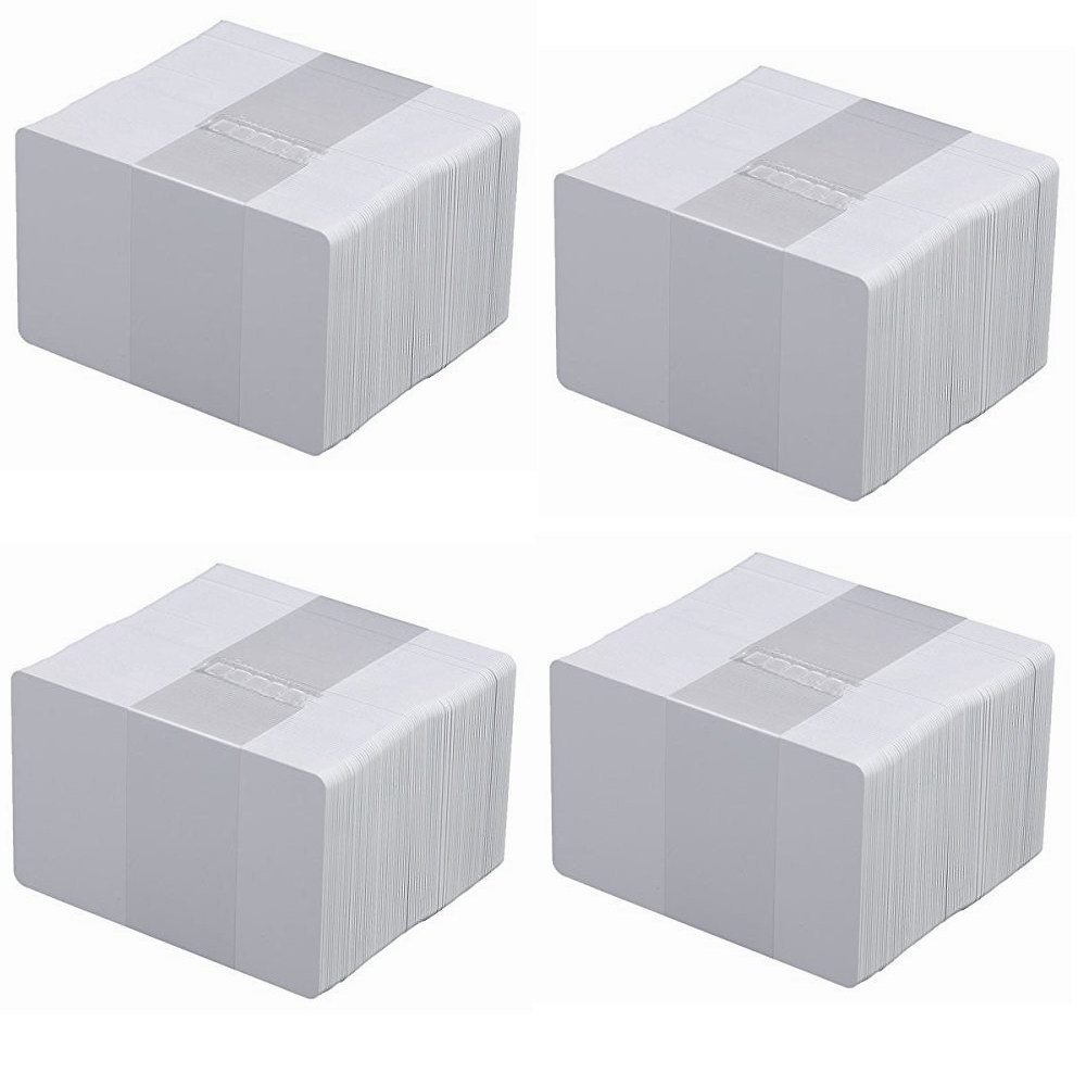 200 PVC Cards Blank White – CR80 .30 Mil, Credit Card size, ID Printer