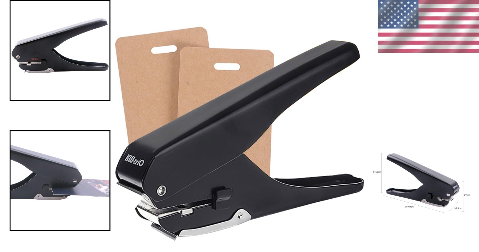 ID Card Slot Punch Badge Slot Hole Puncher Name Tag Punch Hand Held Hole Punc…