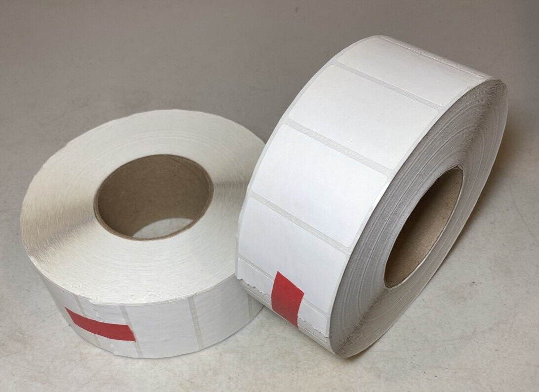 (Qty 7000) 2-1/2″ x 1-1/2″ Thermal Transfer Labels 3″ Core, ULINE S-6786 2 Rolls