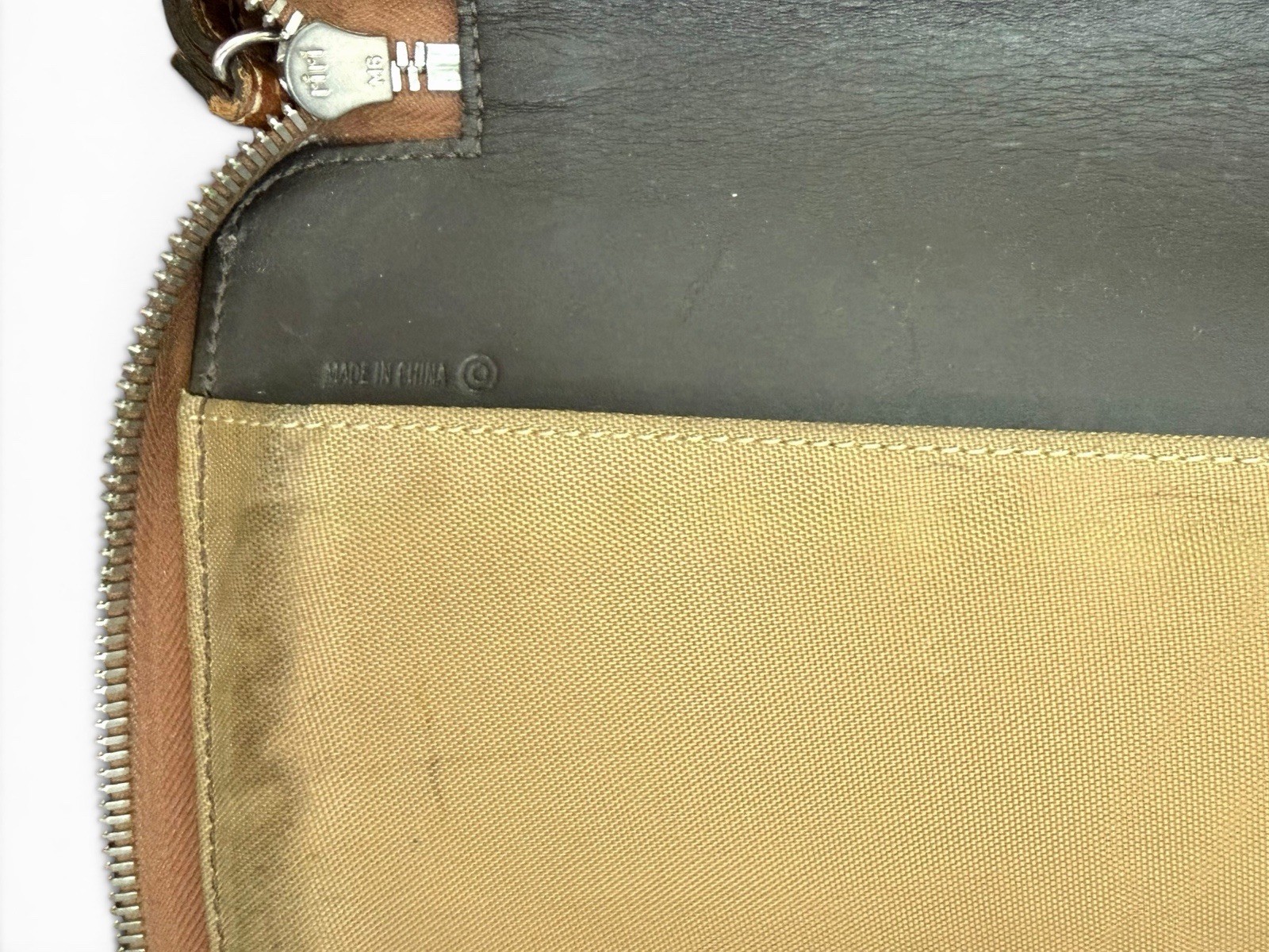 Vintage Coach Leather Bi-fold Zipped Business Portfolio Organizer 11x13in