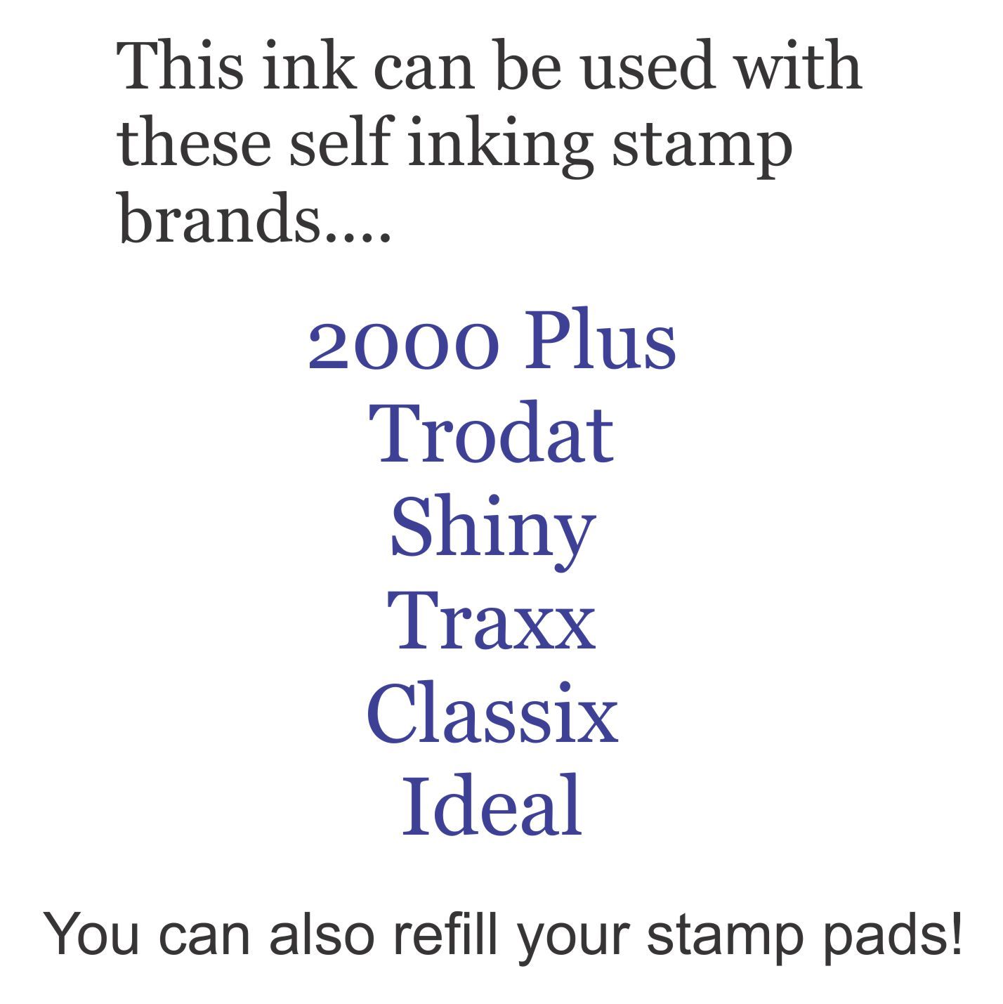 2 oz RED Trodat Rubber Stamp Refill Ink for Self Inking Stamps/Stamp Pads