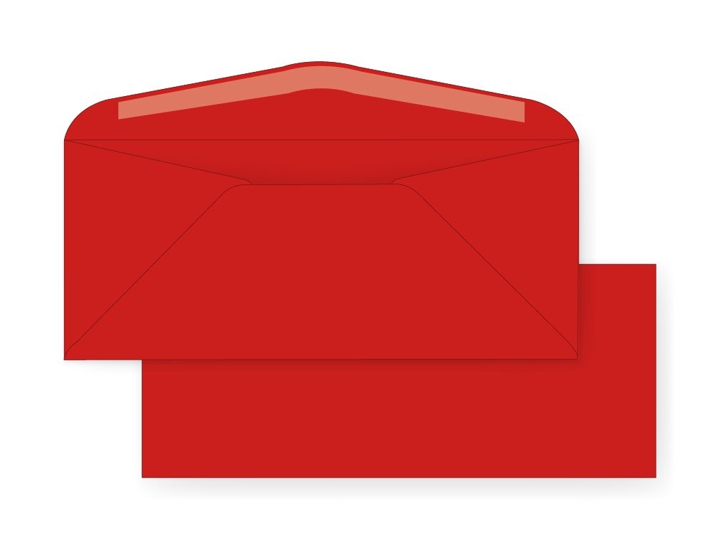 Astrobrights #10 Regular Envelope, 24# Reentry Red 4 1/8″x9.5″, 500 Pcs.