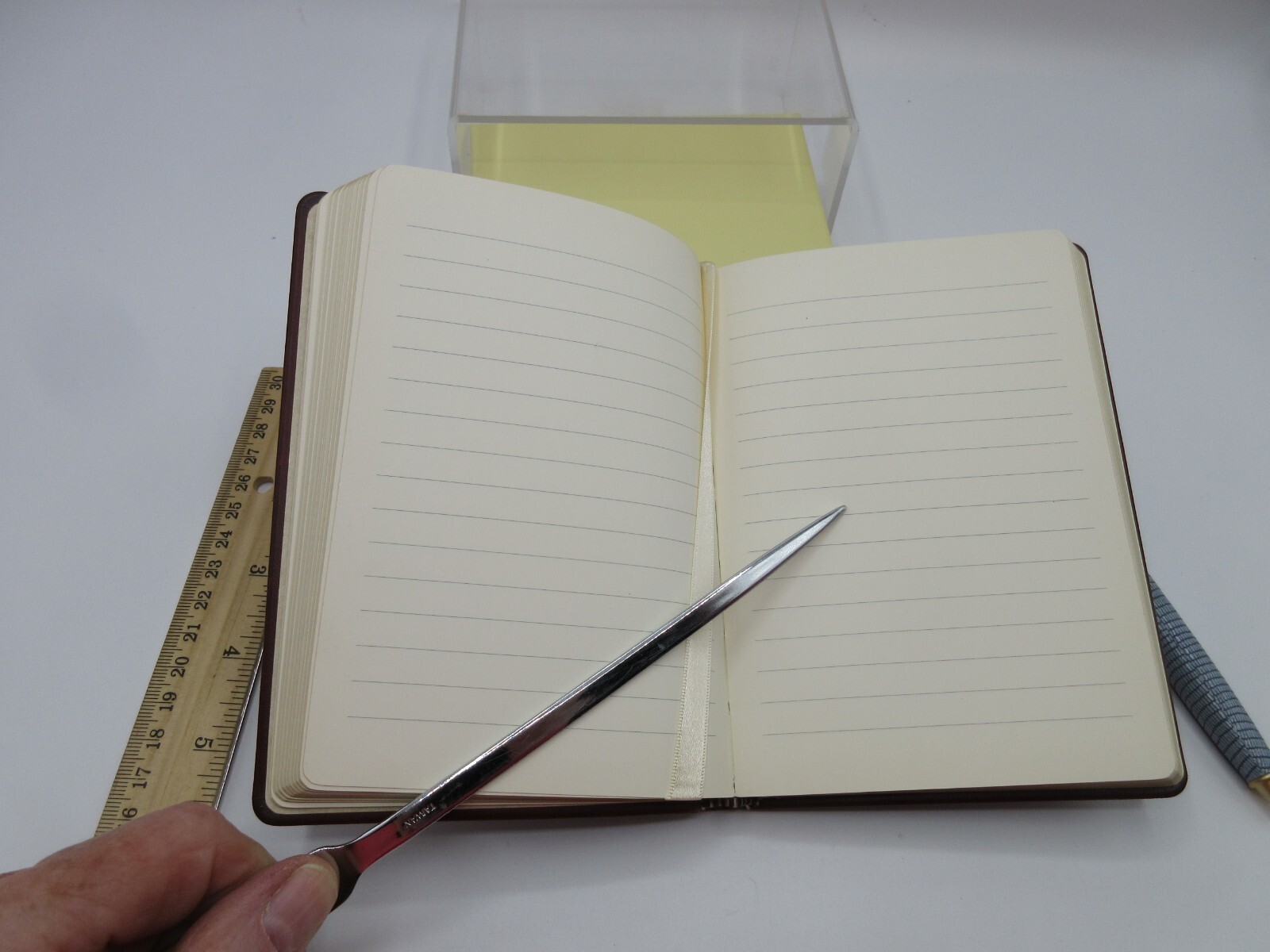 Journal 4×6″ Full Grain Leather Cover 240 Lined Pages Graphic Image $60 Clay