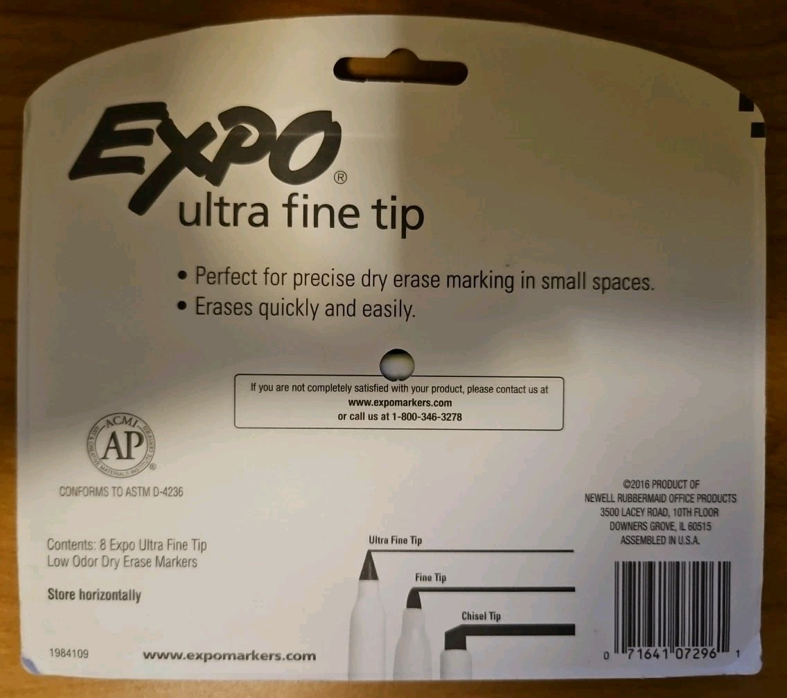 EXPO 1884309 Low-Odor Dry Erase Markers
