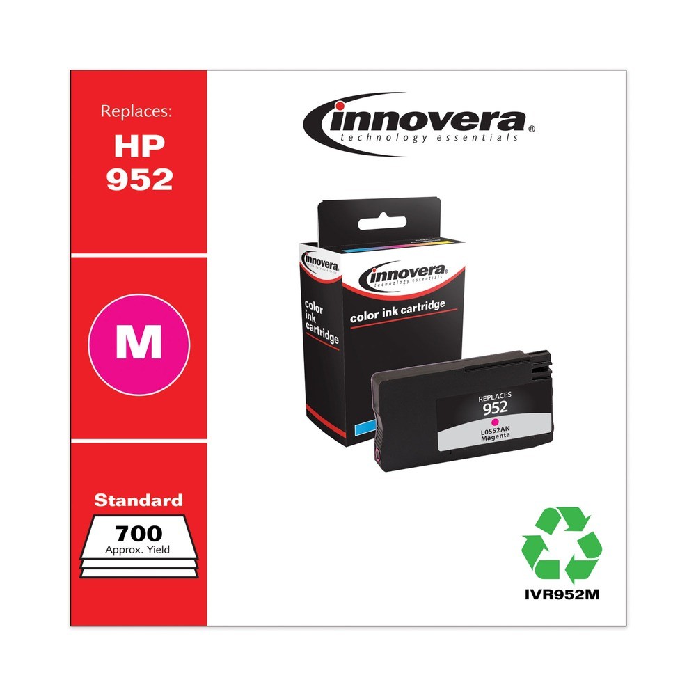 Innovera 952M Remanuf 700 Page-Yield Ink for 952 – Magenta Certified Refurbished