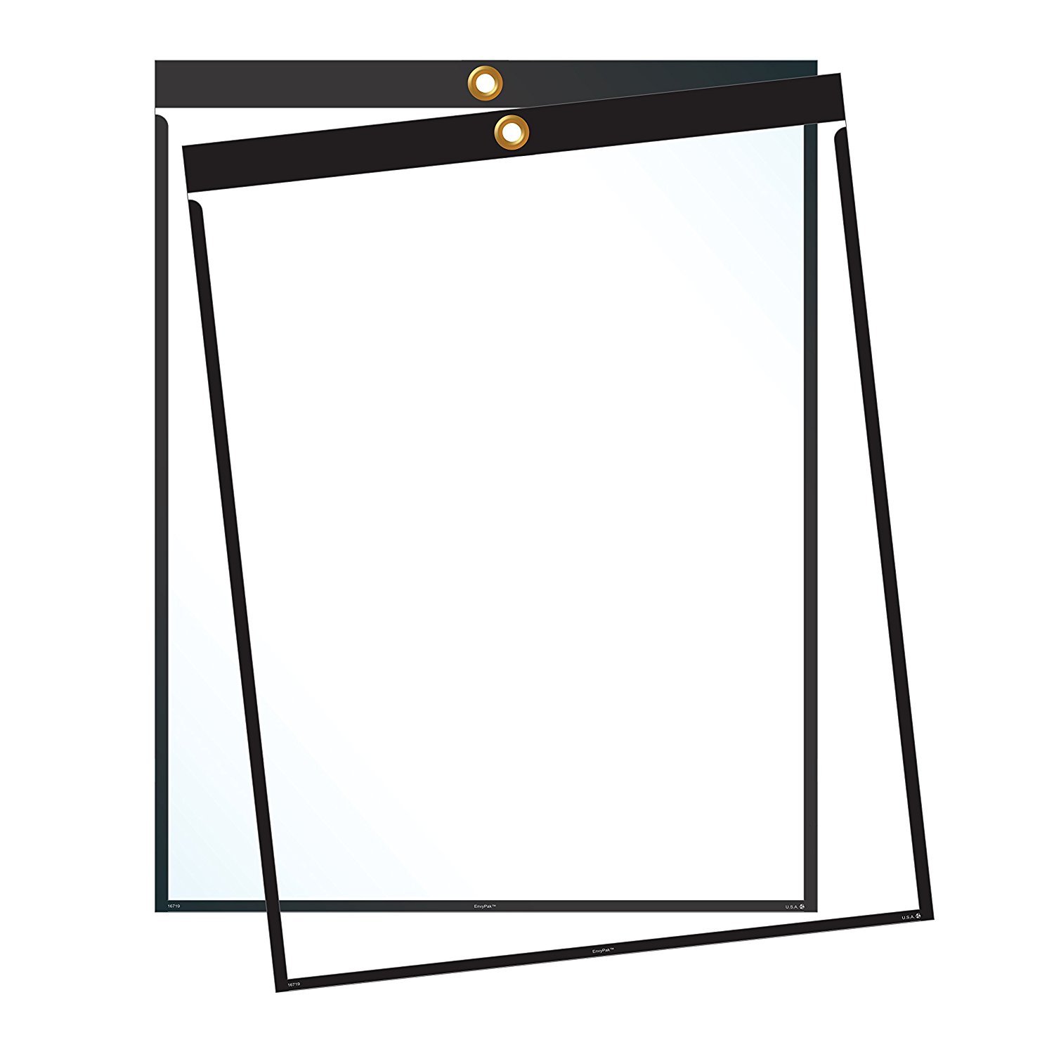 Job Ticket Holders – 9″x12″ – Pack of 30 Top-loading with Eyelet