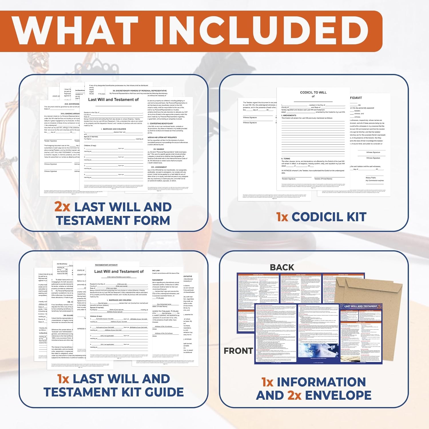 Last Will and Testament Kit 2026 – Legal Will, Trust Forms for Estate Planning,