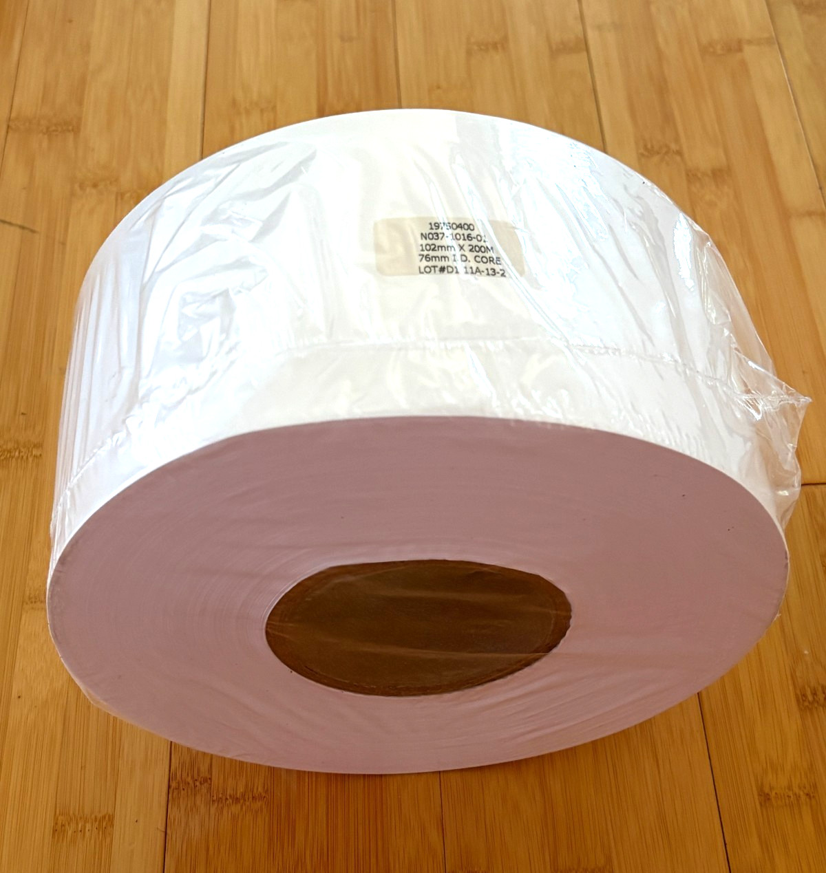 Roll Thermal Tyvek Tag 4 Inch Wide- 102mmX200M- 3 Inch ID Core Tear Resistant
