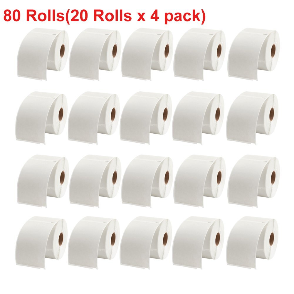 80 Rolls 220/Roll 4×6 Thermal Shipping Labels Blank Dymo 4XL Compatible 1744907