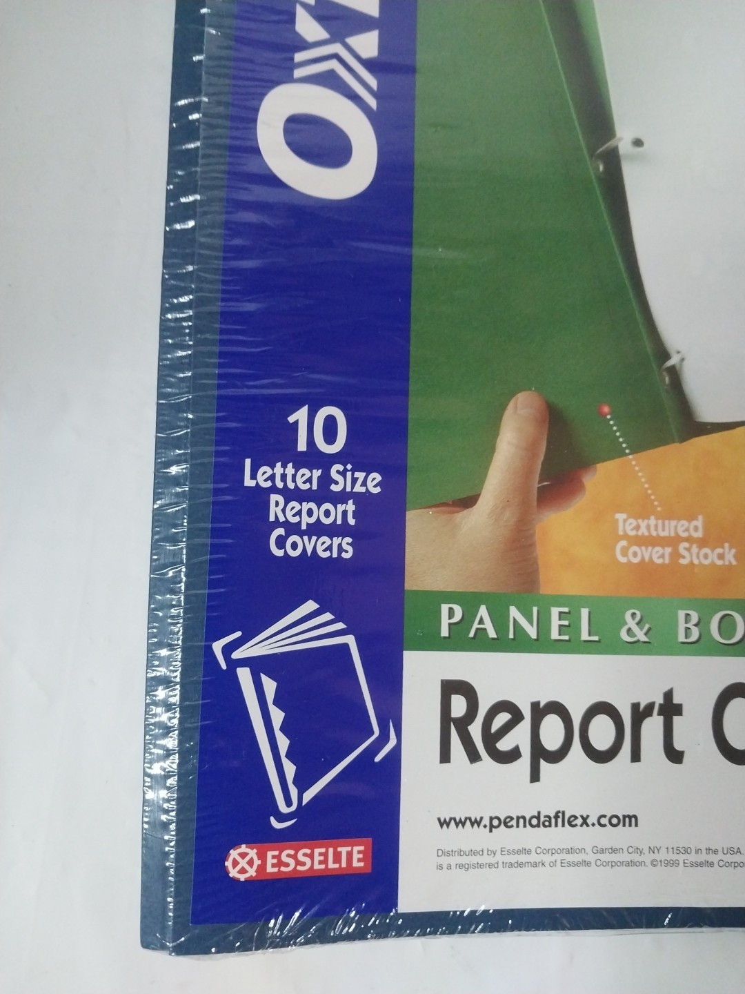 Report Covers 10 Count Oxford Blue Letter Size – Panel & Border New And Sealed