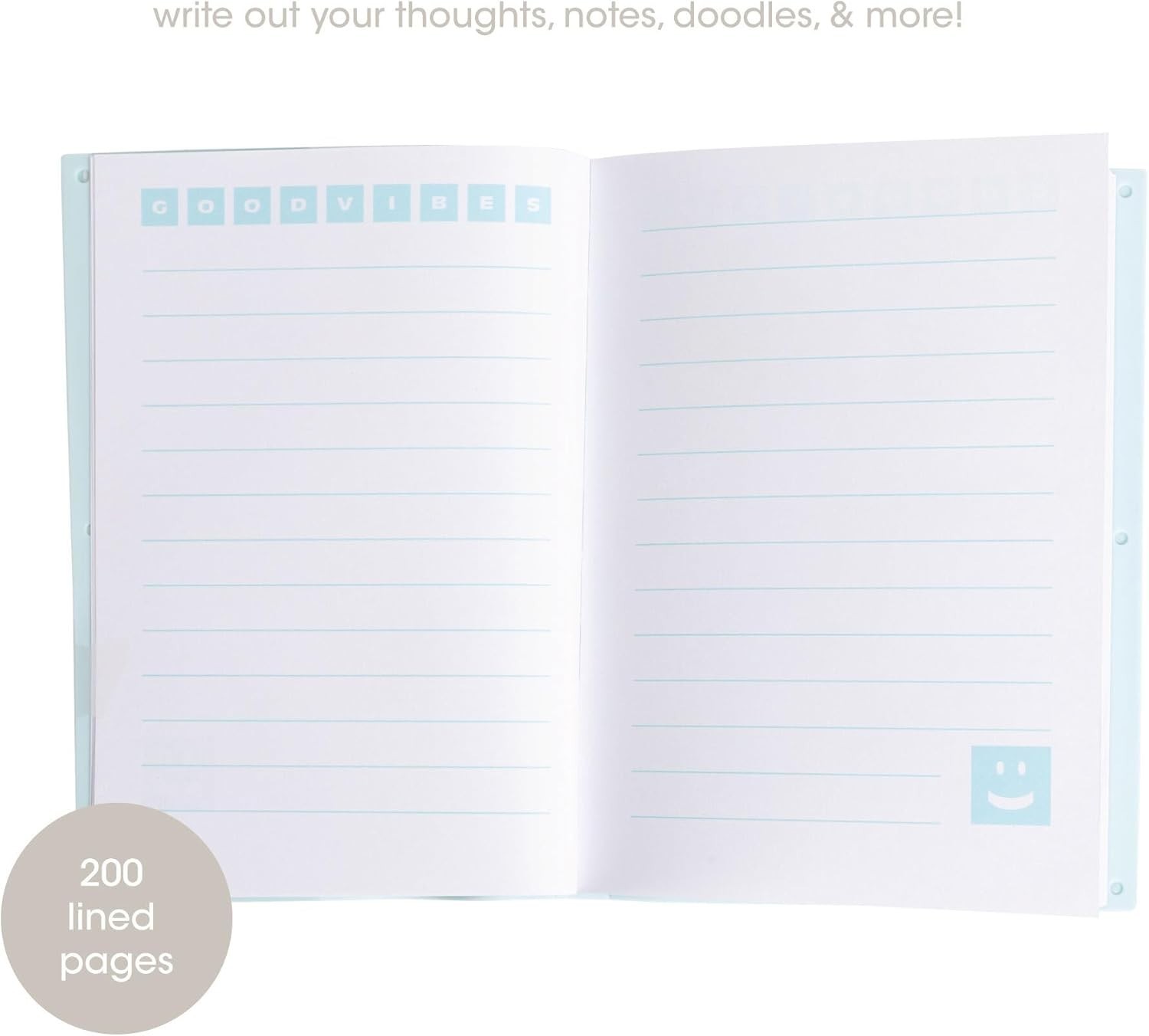 Pearhead Letterboard Journal, Soft Customizable Jacket Cover, Fidget Notebook