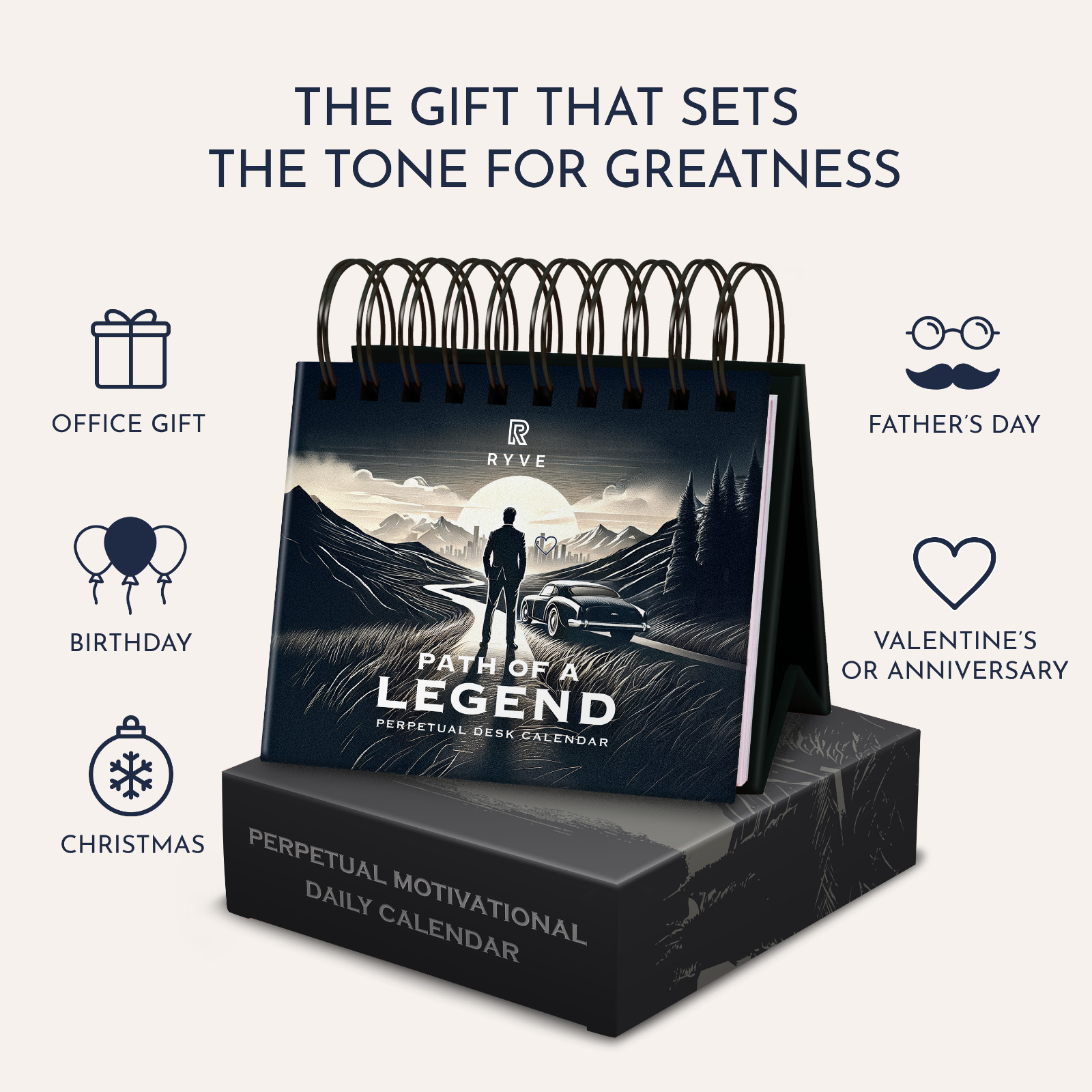 RYVE Motivational Quotes Desk Calendar – Daily Reflections for Personal Grow