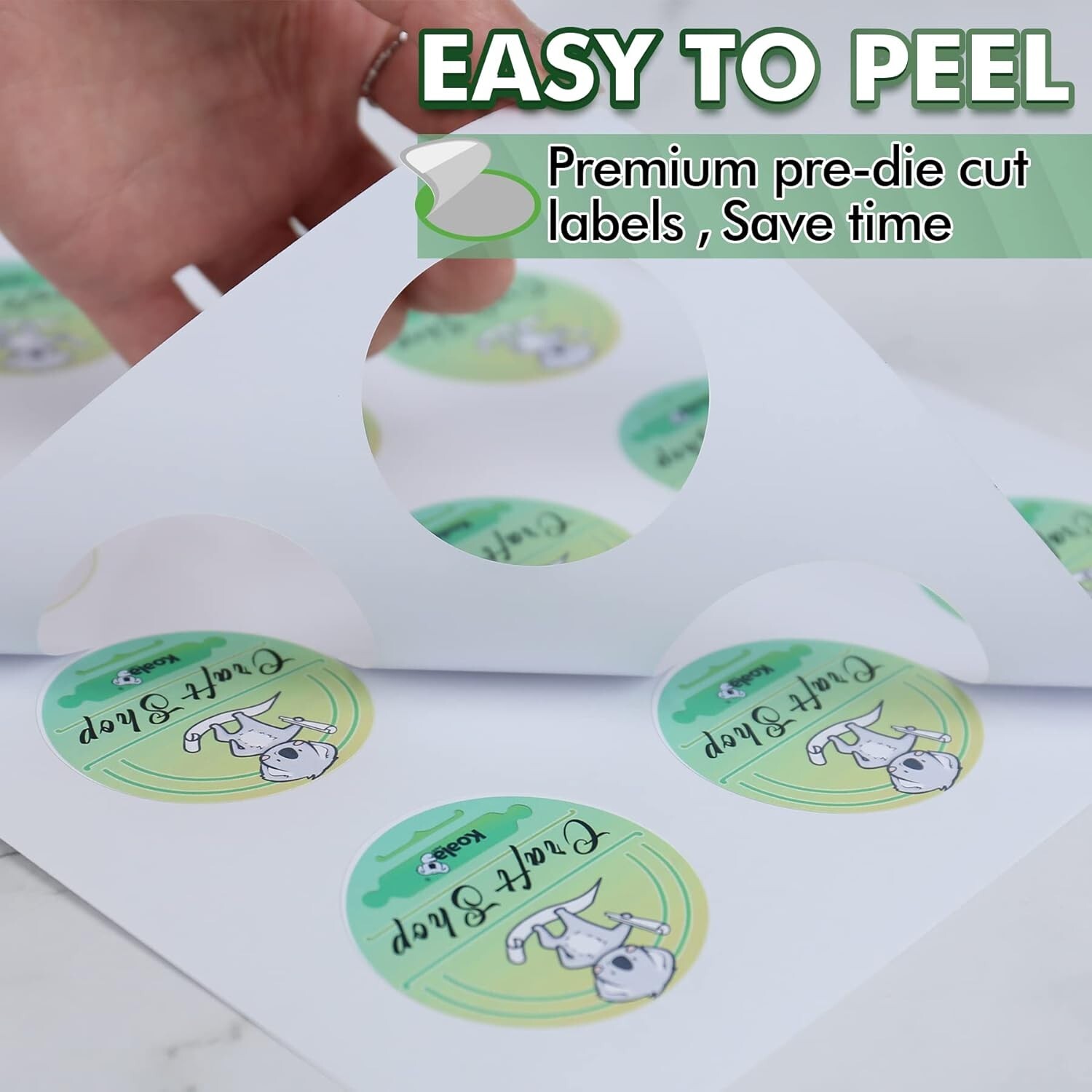 100 Sheets Glossy 2″ Round Labels for Laser / Inkjet Printers Permanent Adhesive