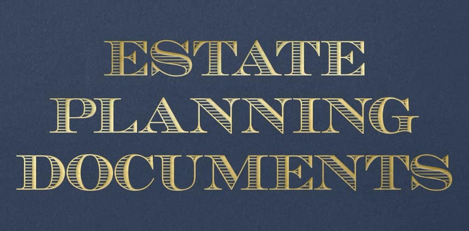 25 Count, Blue, Estate Planning Documents Pocket Folders, Gold Foil Stamped, for