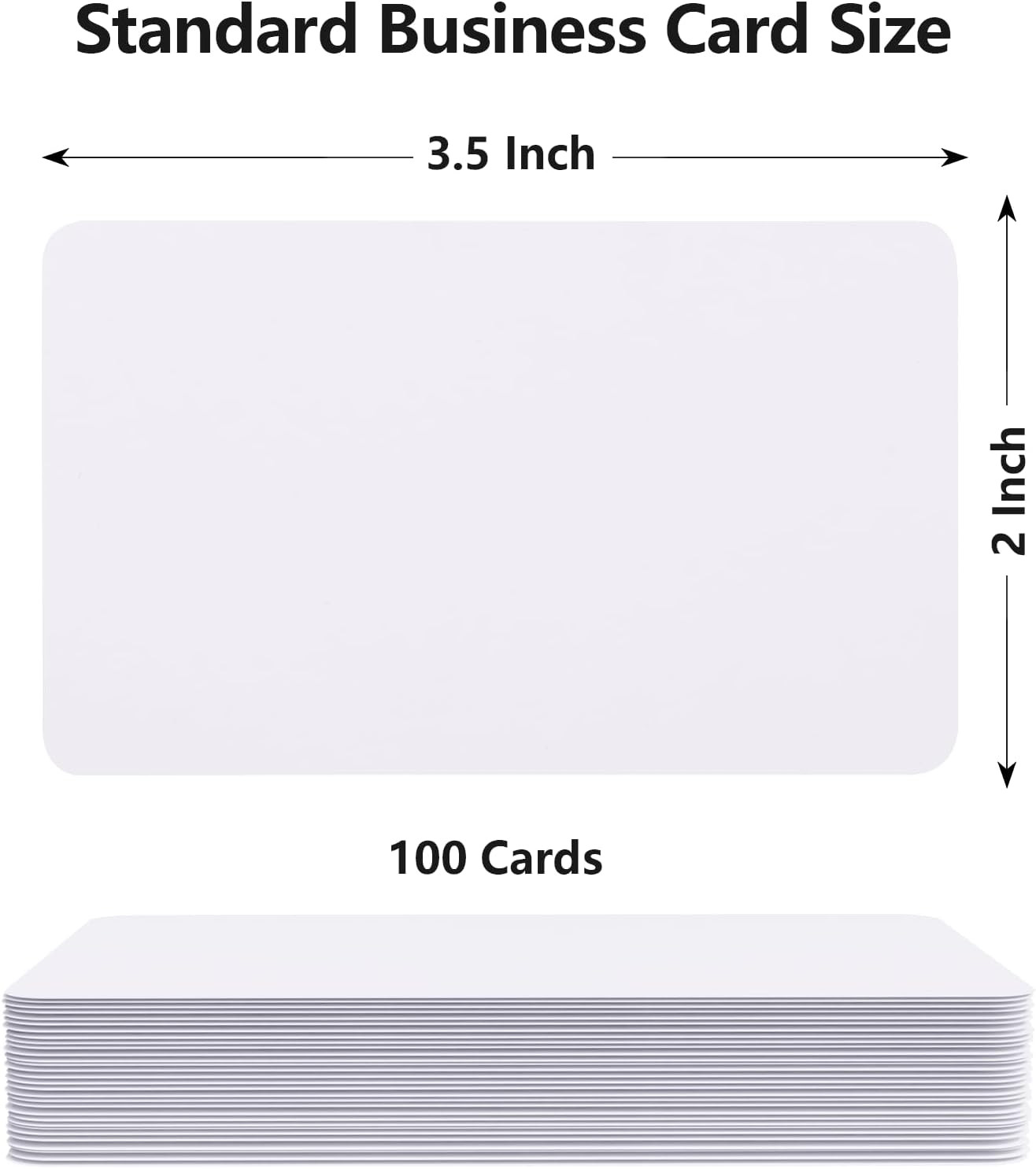 100Pcs Blank Business Cards, 3.5″ X 2″ Kraft Paper Note Card, Thank You Cards…