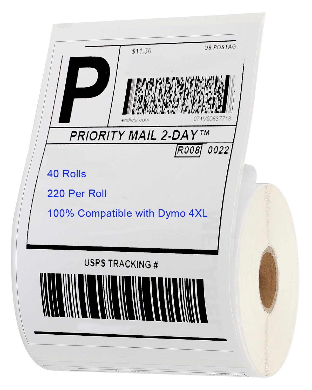 40 Rolls Thermal Shipping Labels 220 Per Roll 4×6 Compatible Dymo 4XL 1744907