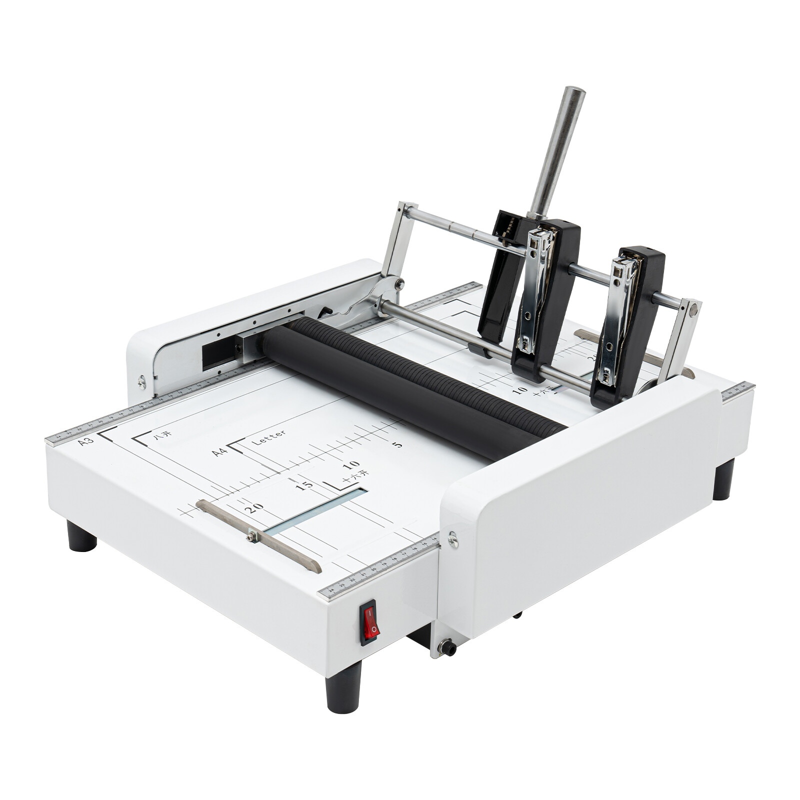 A3 Booklet Folding Binding Machine Paper Stapling Making Book Stapler 60W 110V