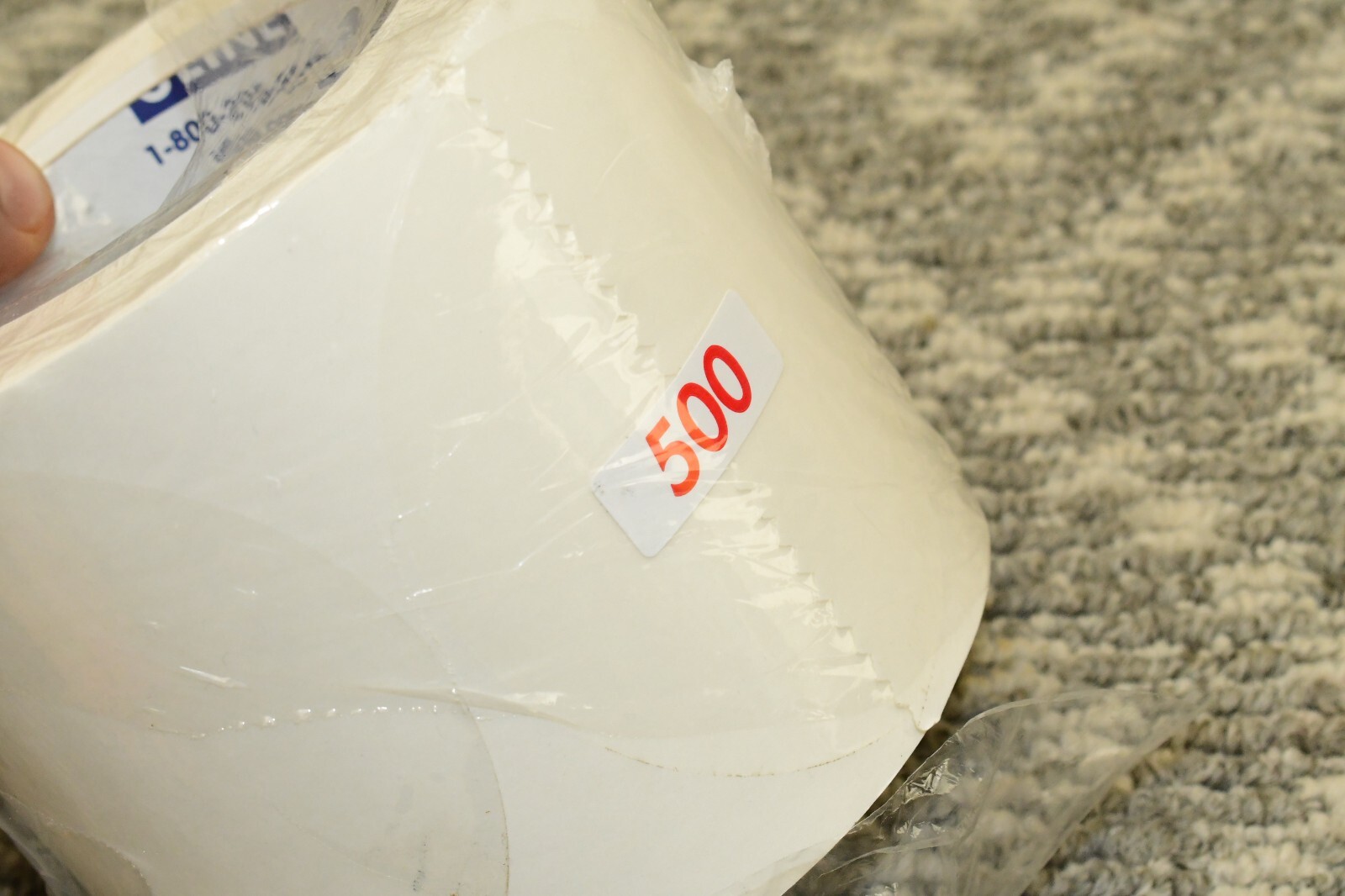 Removable Adhesive Circle Labels – Clear Seal, 4″ – 500/roll ULINE