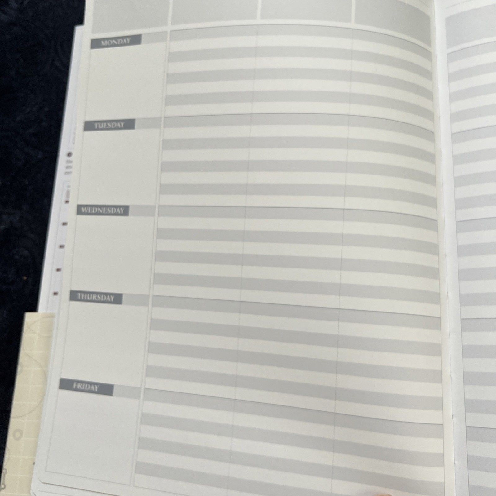 Legend Planner Undated 1 Year Weekly Monthly Planner Pink 7 Period Layout READ