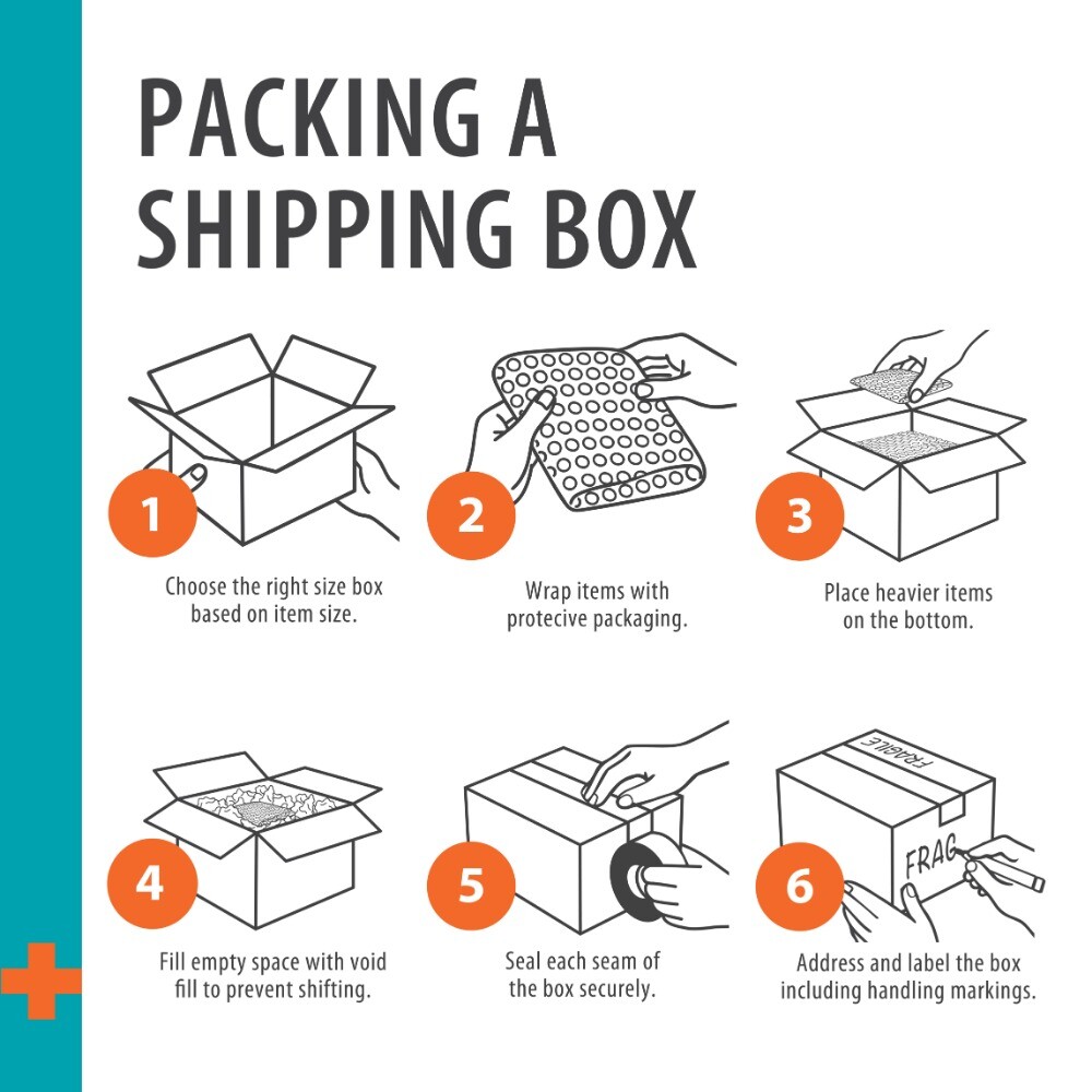 Tuck-Top Shipping Boxes, 9 in. L x 6 in. W x 4 in. H, White, 30-Count Case
