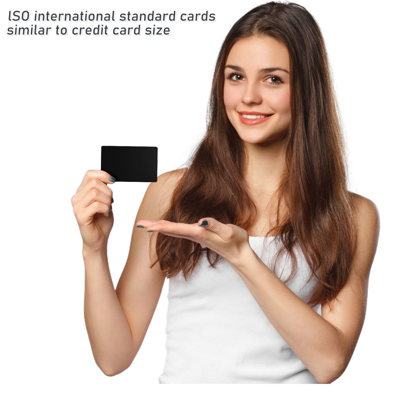 Premium Blank Black PVC ID Card Badge Graphics Quality CR80 30Mil 500 Pack