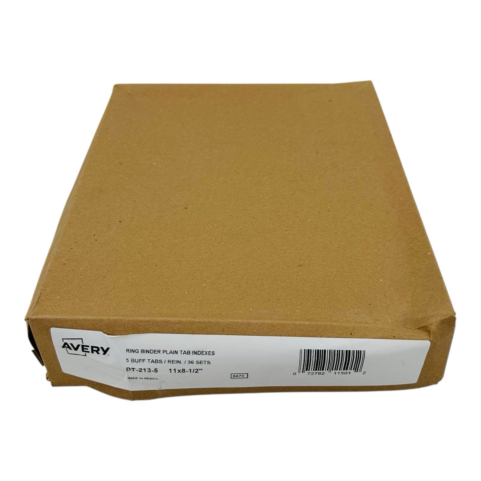 36 Sets Avery 3 Ring Binder Plain Tab Write & Erase Dividers 5 Tabs Buff
