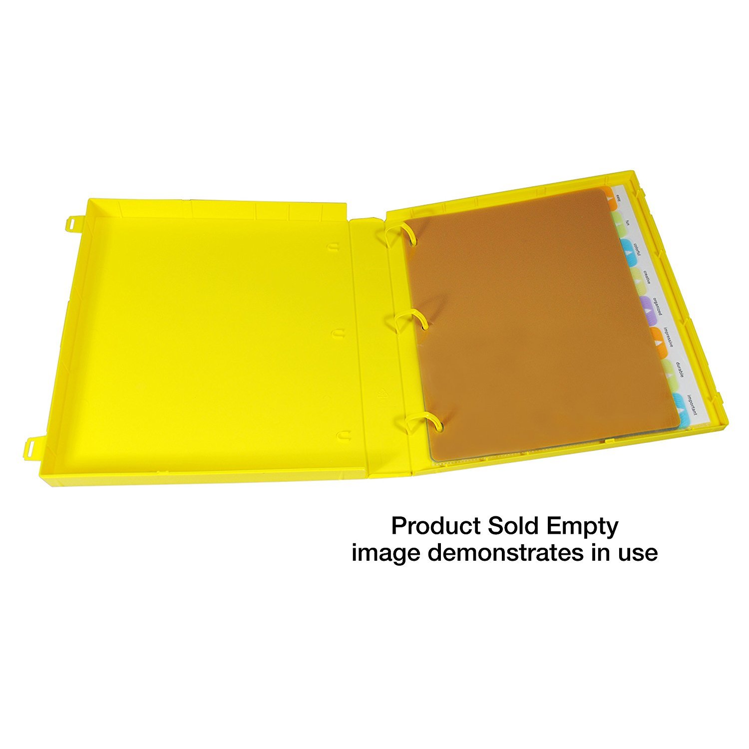 SDS Safety Data Sheet Binder, 1″ Capacity, Polypropylene Rings, Fully Enclosed