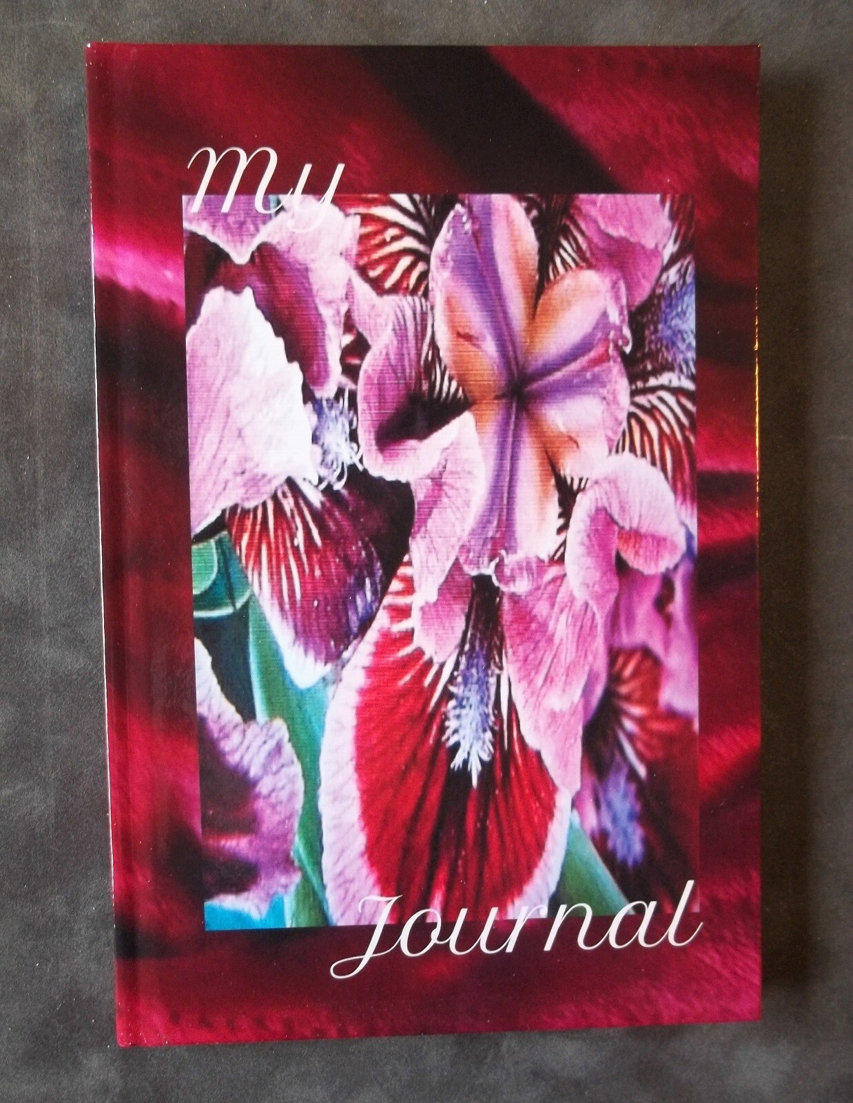 My Journal, A 6×9 Inch Lined Blank Journal With A Pink Iris Flower